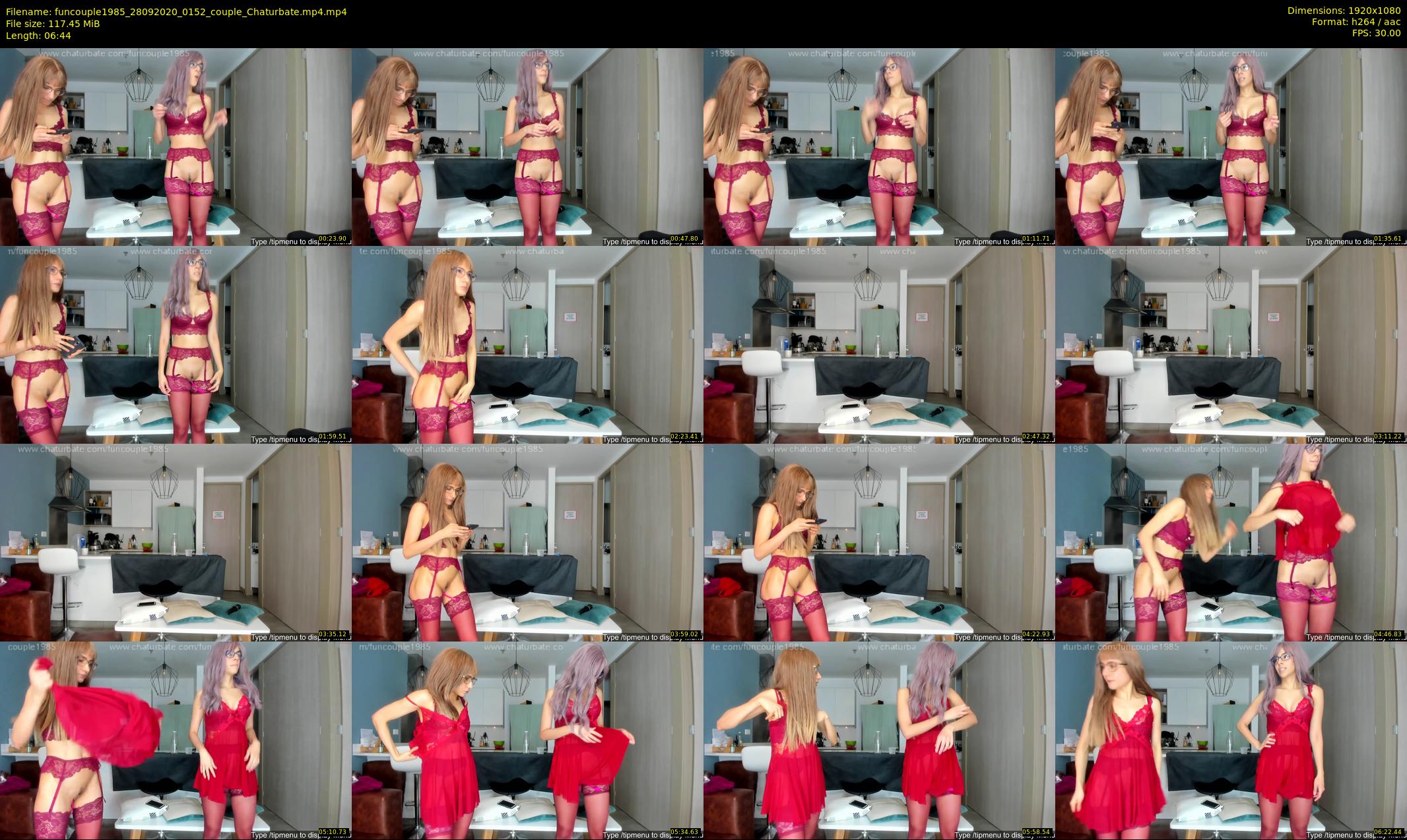 funcouple1985 — 7 minute Chaturbate couple cam show recording, 1080p, Sep 28, 2020
