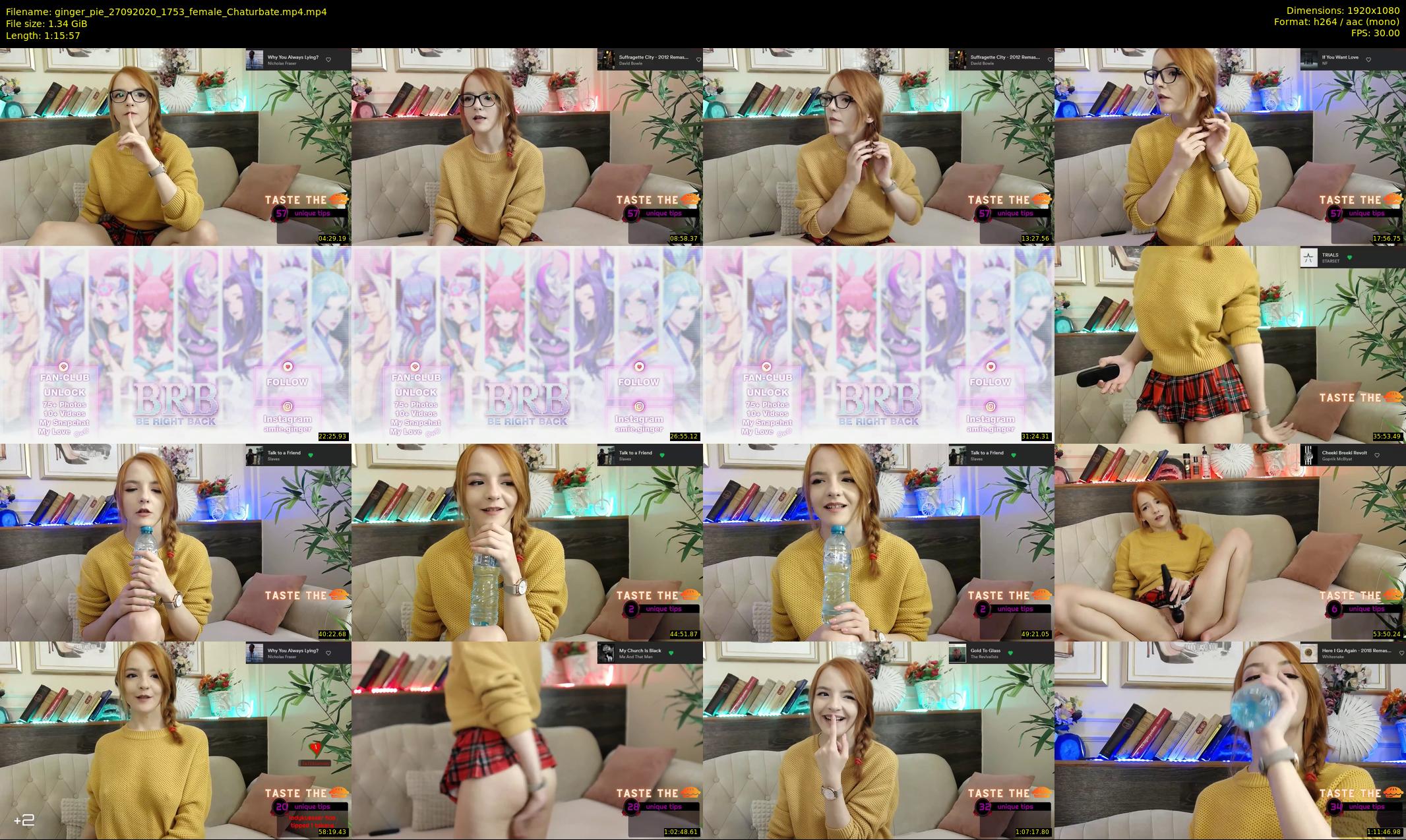 ginger_pie — 76 minute Chaturbate female cam show recording, 1080p, Sep 27, 2020
