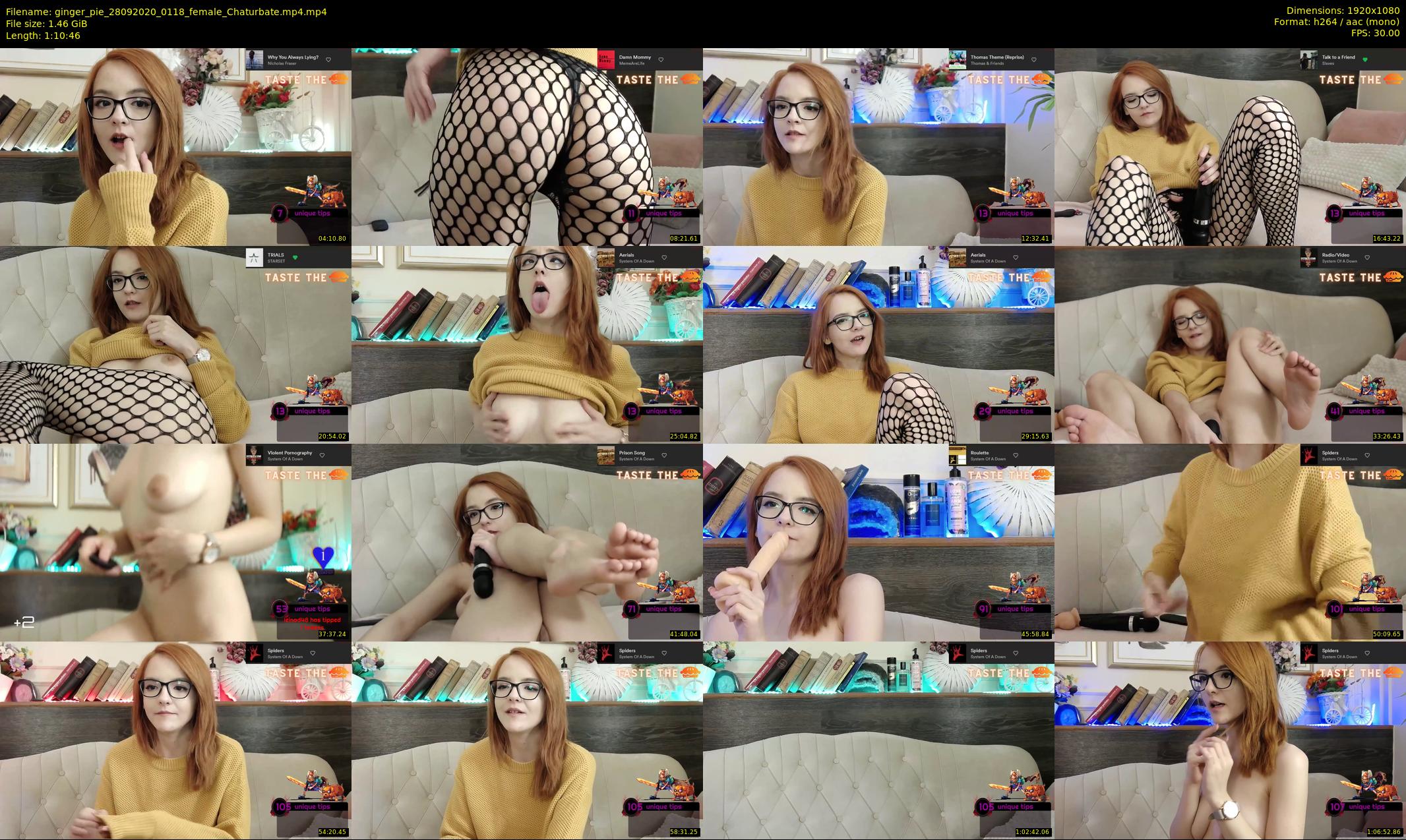 ginger_pie — 71 minute Chaturbate female cam show recording, 1080p, Sep 28, 2020