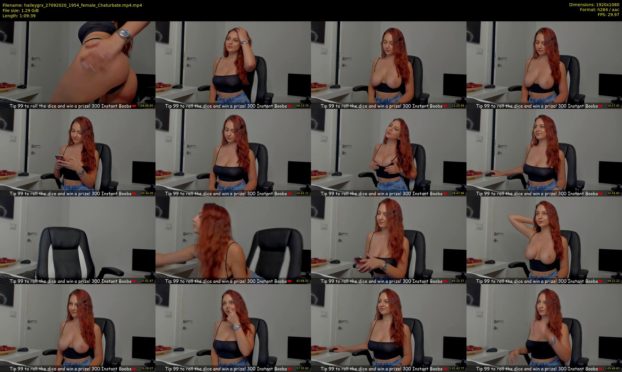 haileygrx — 70 minute Chaturbate female cam show recording, 1080p, Sep 27, 2020