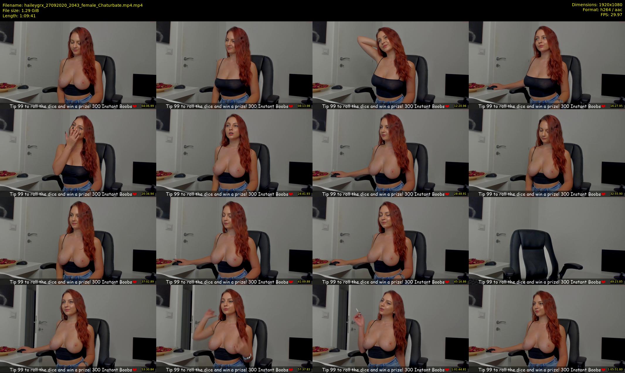 haileygrx — 70 minute Chaturbate female cam show recording, 1080p, Sep 27, 2020