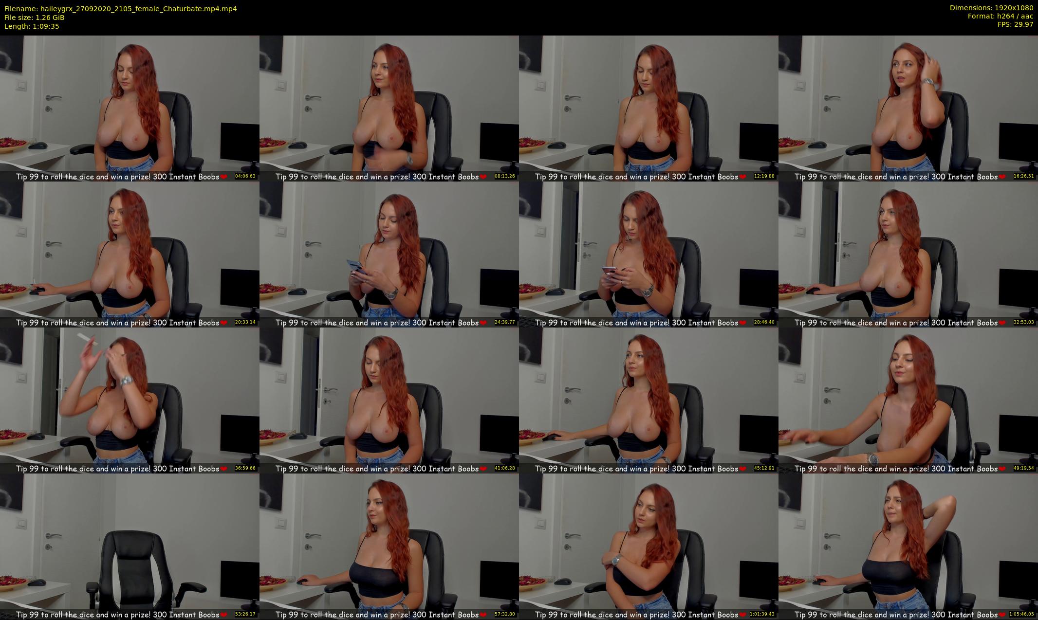 haileygrx — 70 minute Chaturbate female cam show recording, 1080p, Sep 27, 2020