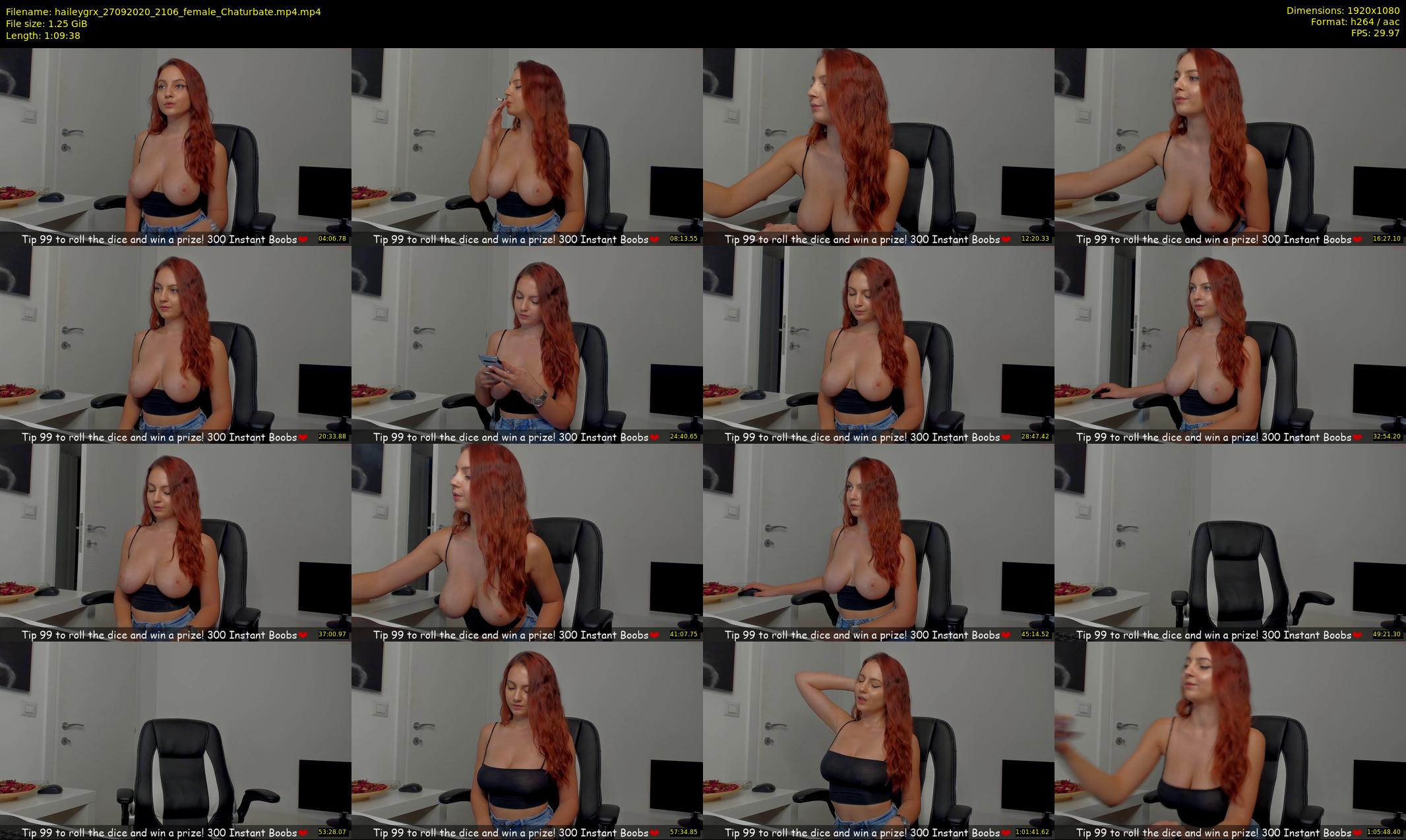 haileygrx — 70 minute Chaturbate female cam show recording, 1080p, Sep 27, 2020