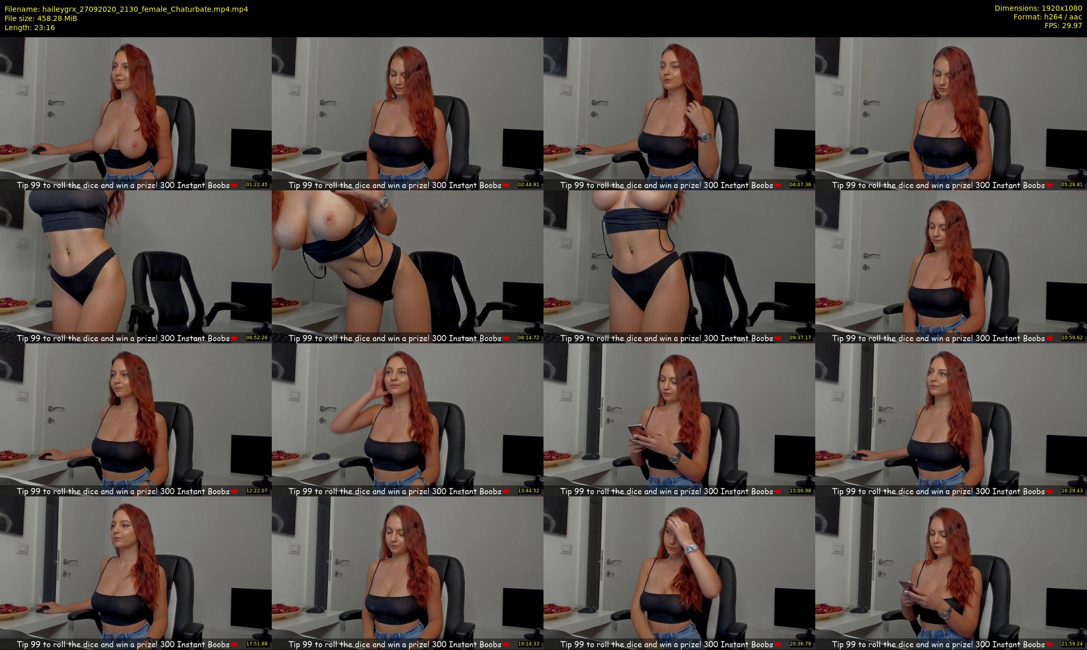 haileygrx — 24 minute Chaturbate female cam show recording, 1080p, Sep 27, 2020