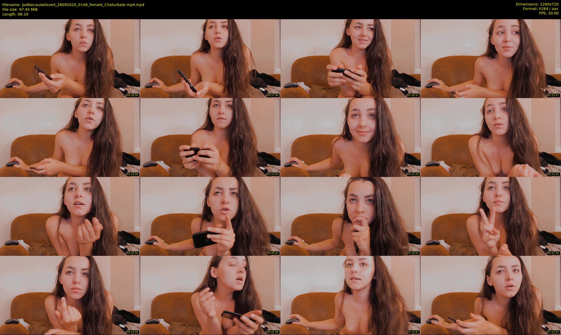 justbecauseiloveit — 9 minute Chaturbate female cam show recording, 720p, Sep 28, 2020