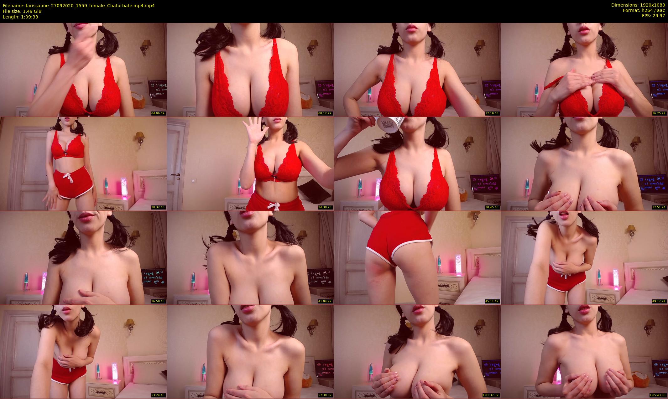 larissaone — 70 minute Chaturbate female cam show recording, 1080p, Sep 27, 2020