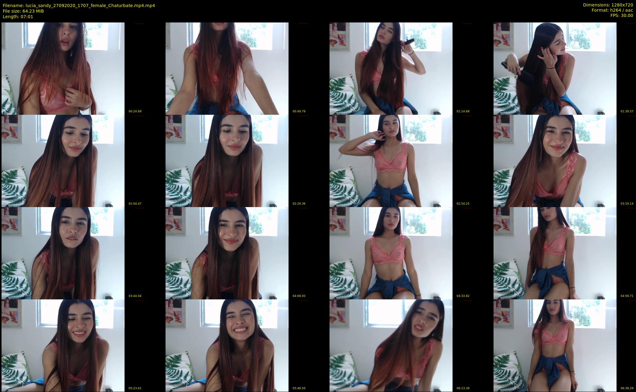 lucia_sandy — 8 minute Chaturbate female cam show recording, 720p, Sep 27, 2020