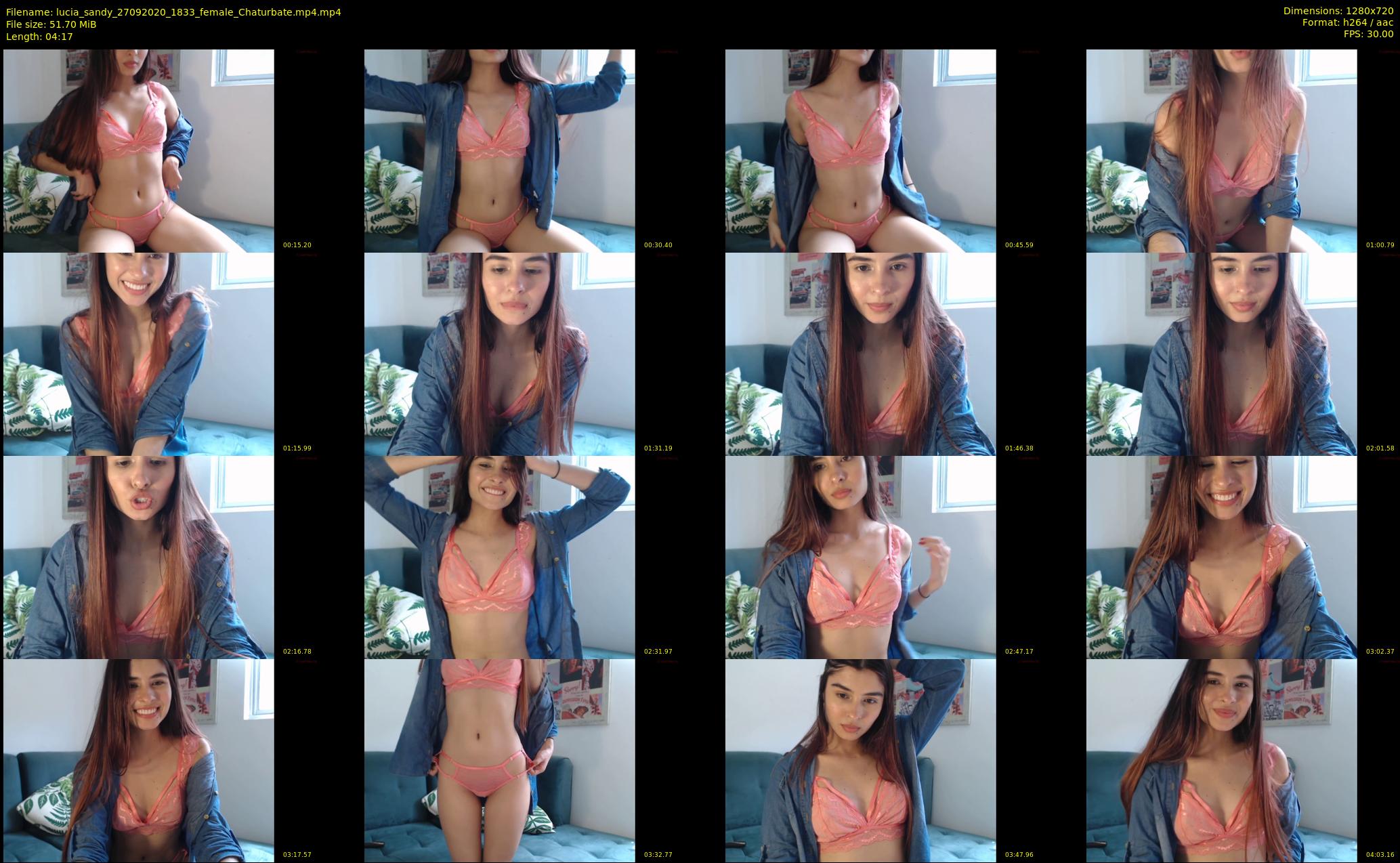 lucia_sandy — 5 minute Chaturbate female cam show recording, 720p, Sep 27, 2020