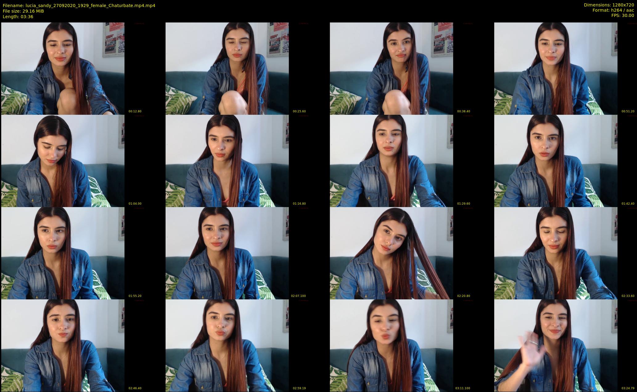 lucia_sandy — 4 minute Chaturbate female cam show recording, 720p, Sep 27, 2020
