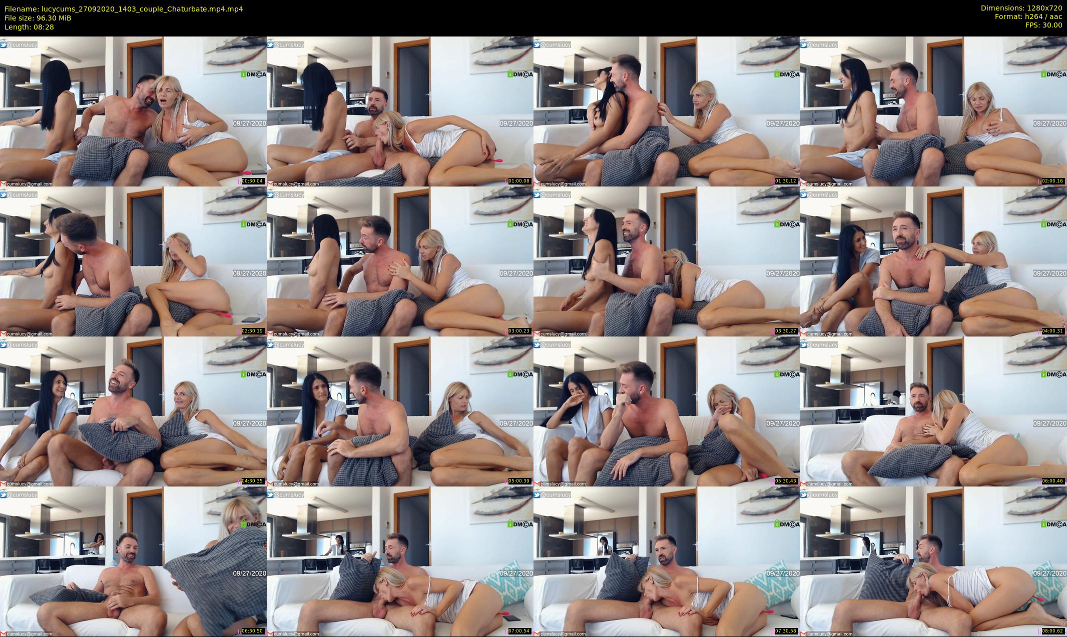 lucycums — 9 minute Chaturbate couple cam show recording, 720p, Sep 27, 2020