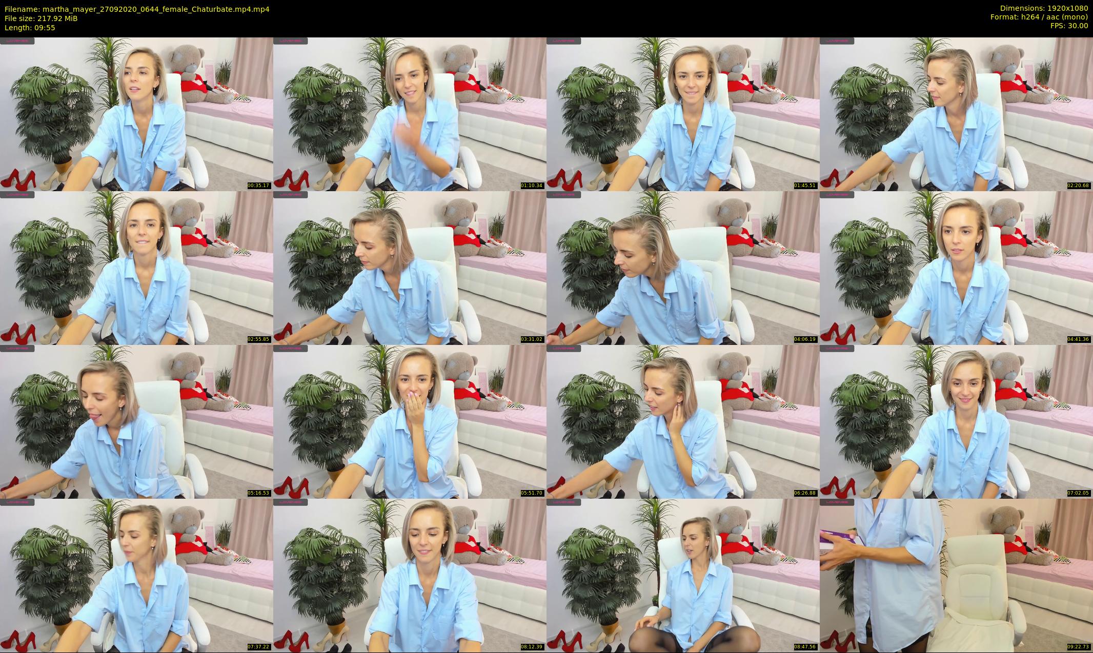 martha_mayer — 10 minute Chaturbate female cam show recording, 1080p, Sep 27, 2020