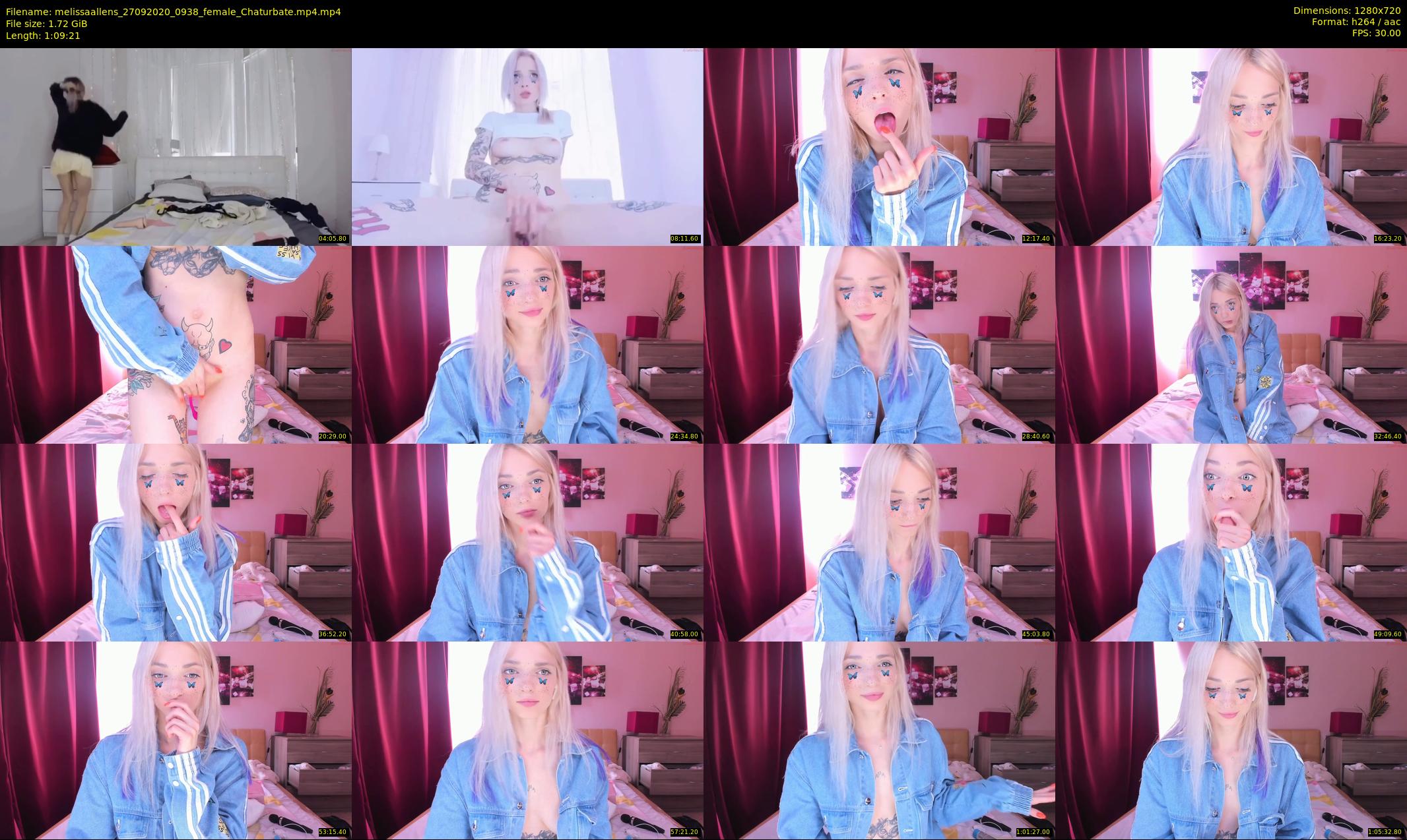 melissaallens — 70 minute Chaturbate female cam show recording, 720p, Sep 27, 2020
