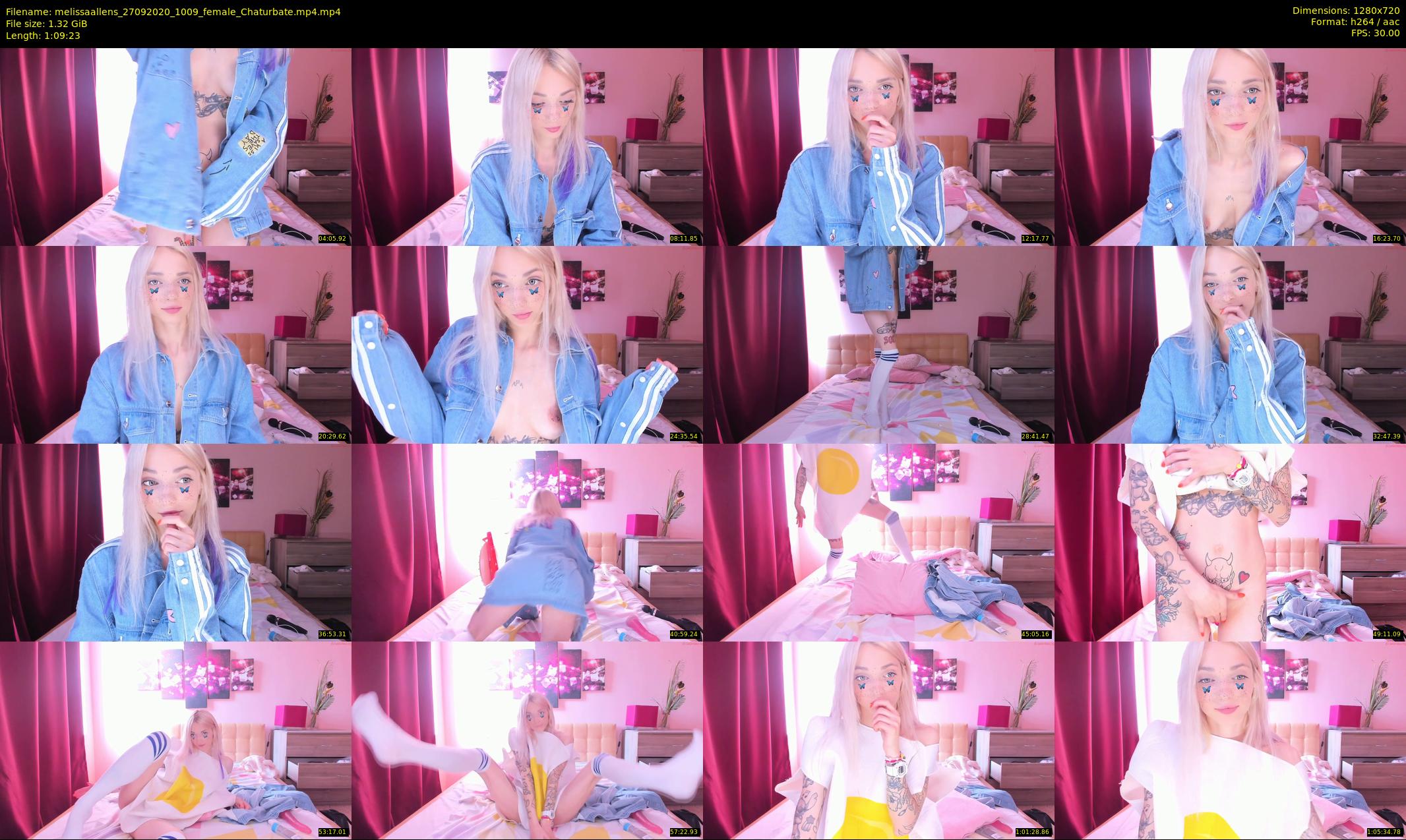 melissaallens — 70 minute Chaturbate female cam show recording, 720p, Sep 27, 2020
