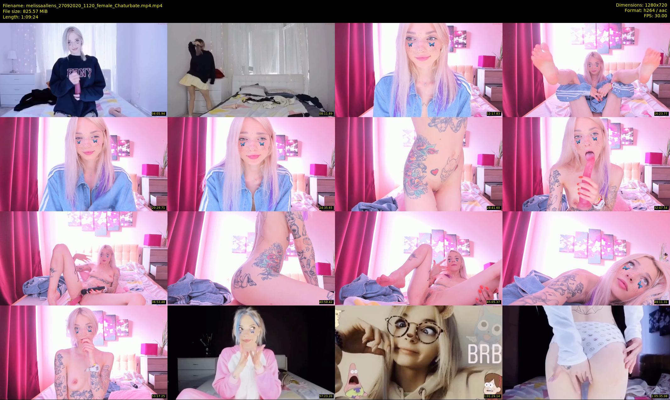 melissaallens — 70 minute Chaturbate female cam show recording, 720p, Sep 27, 2020
