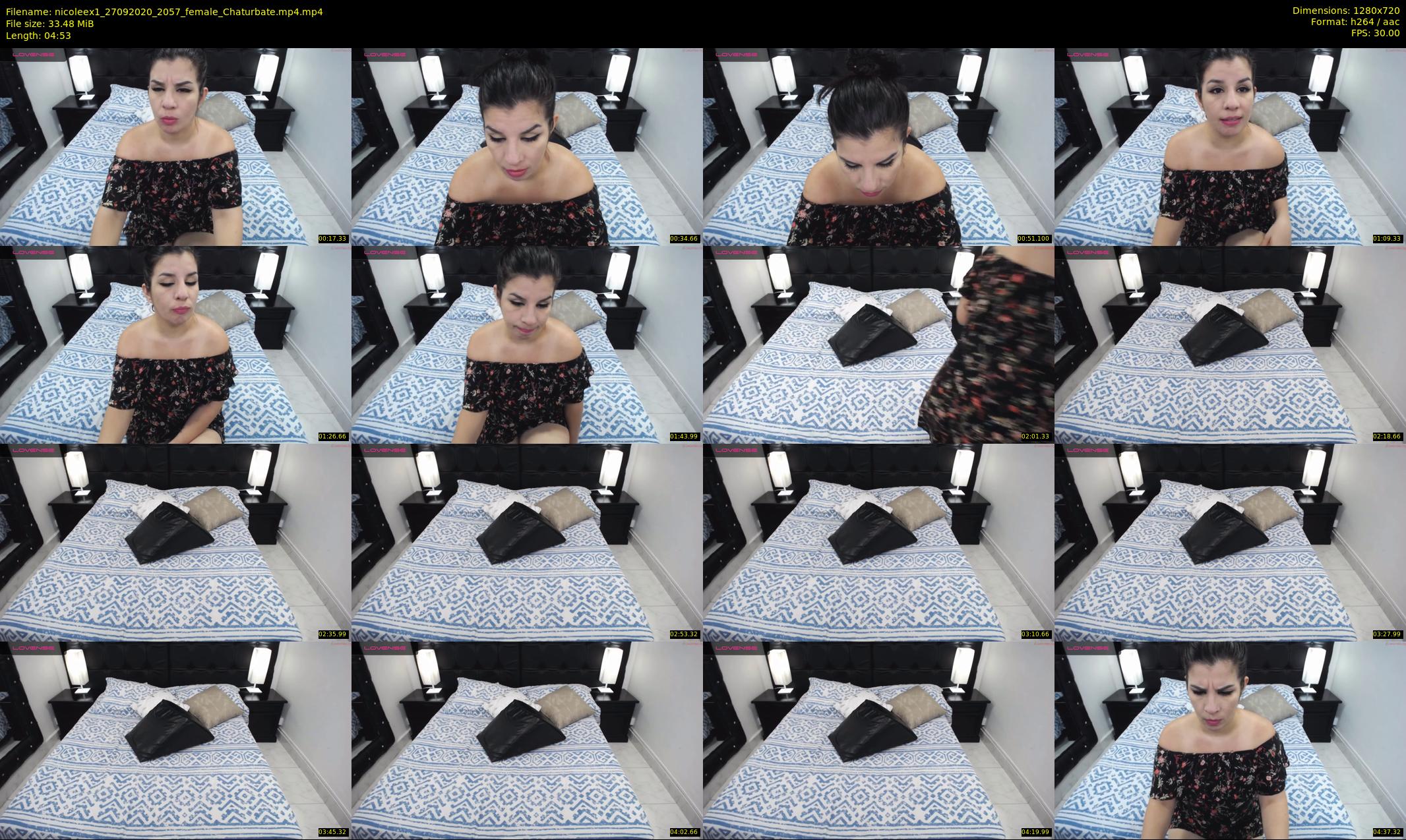 nicoleex1 — 5 minute Chaturbate female cam show recording, 720p, Sep 27, 2020