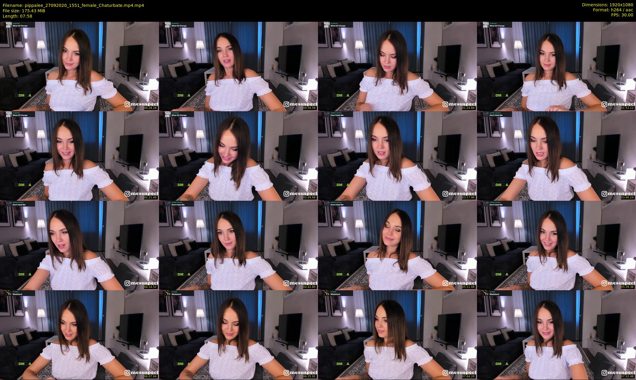 pippalee — 8 minute Chaturbate female cam show recording, 1080p, Sep 27, 2020