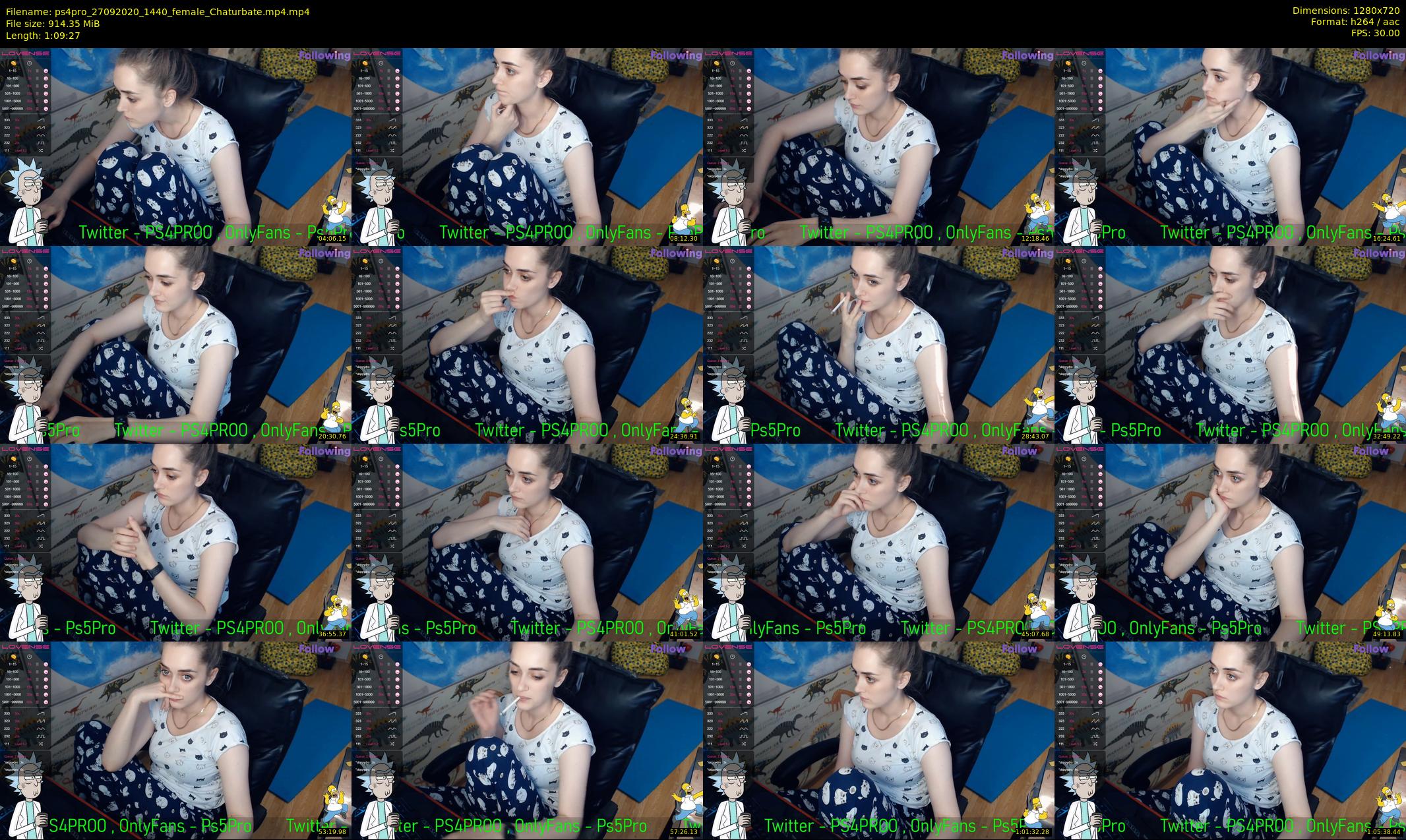 ps4pro — 70 minute Chaturbate female cam show recording, 720p, Sep 27, 2020