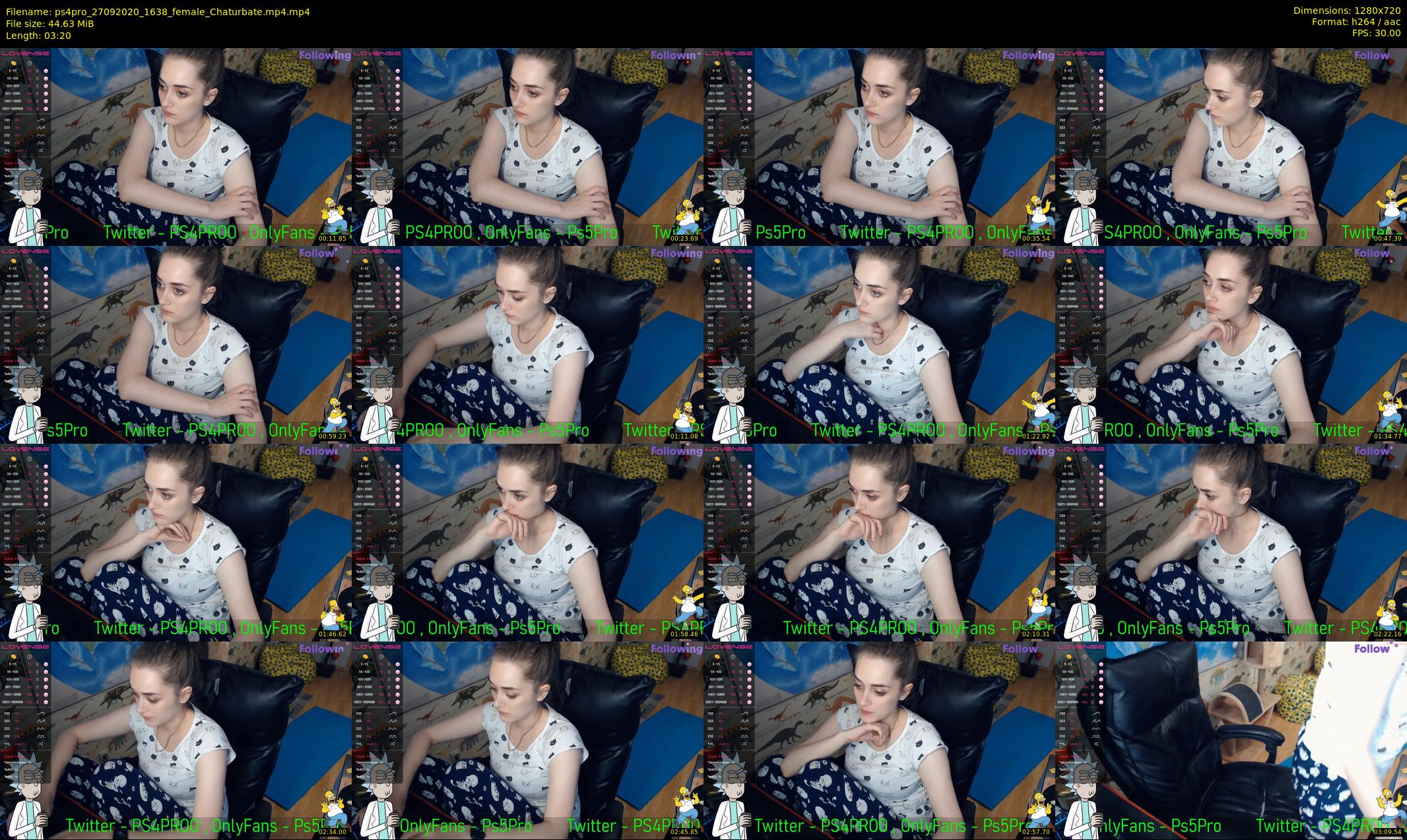 ps4pro — 4 minute Chaturbate female cam show recording, 720p, Sep 27, 2020