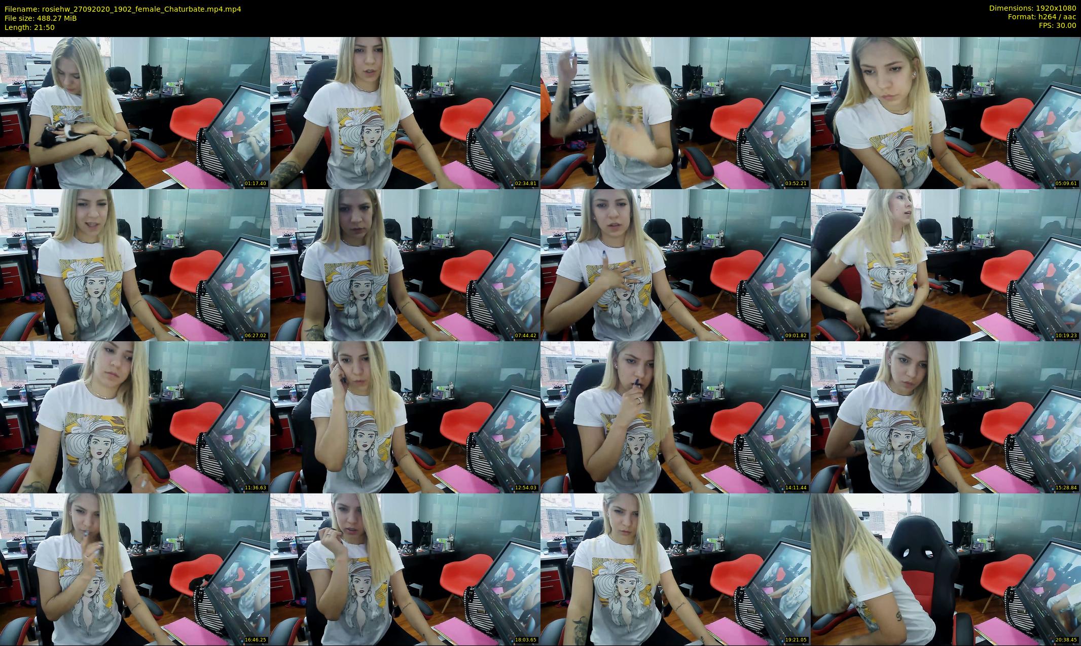 rosiehw — 22 minute Chaturbate couple cam show recording, 1080p, Sep 27, 2020