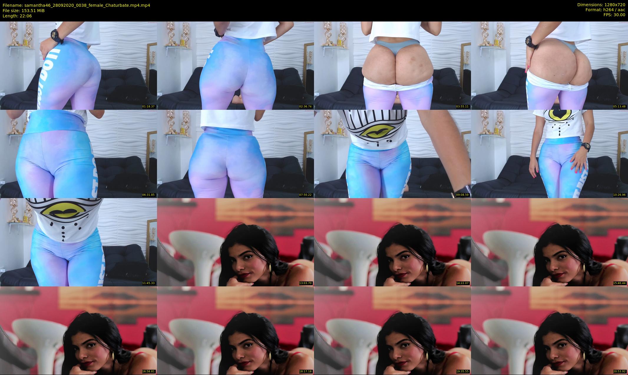 samantha46 — 23 minute Chaturbate female cam show recording, 720p, Sep 28, 2020
