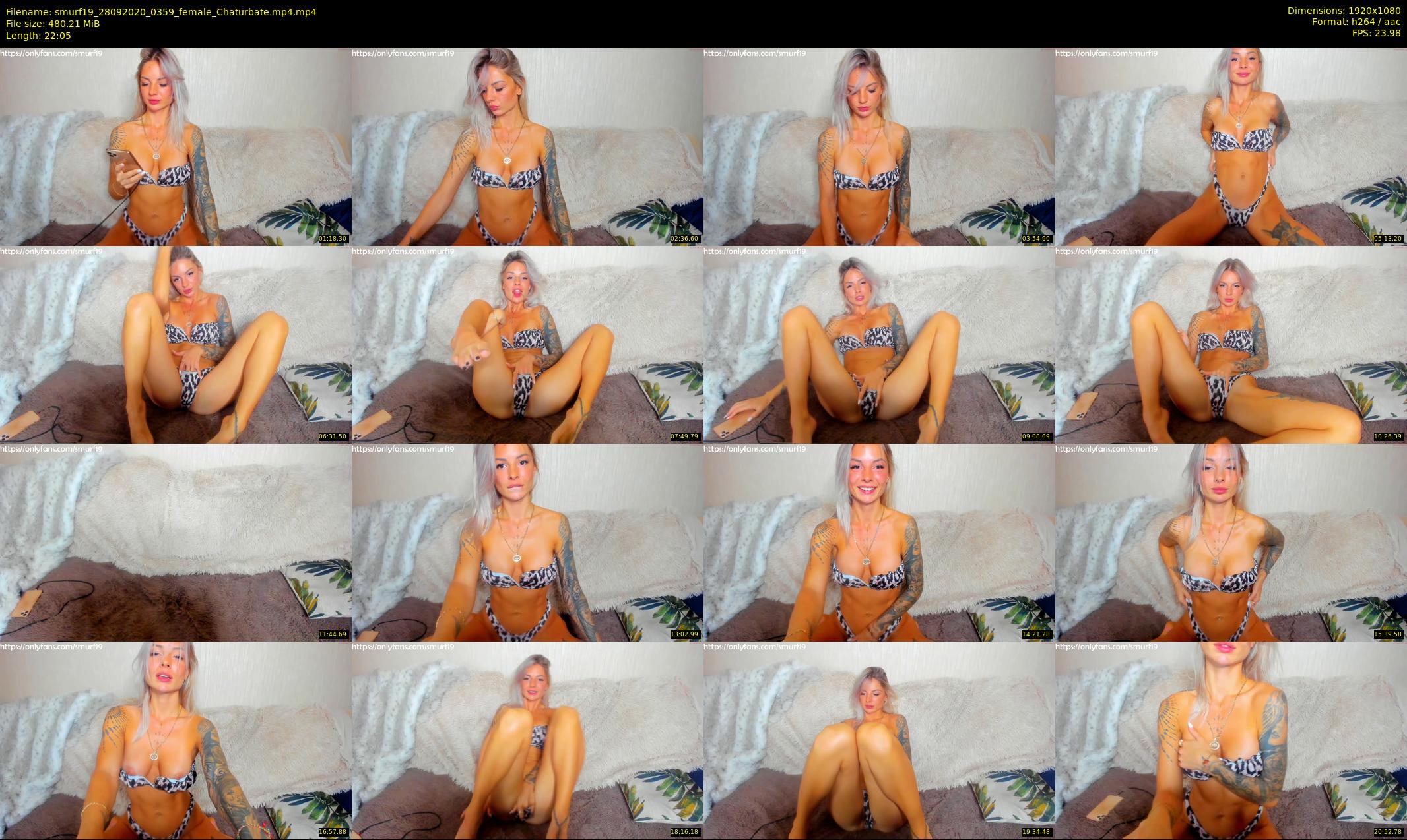 smurf19 — 23 minute Chaturbate female cam show recording, 1080p, Sep 28, 2020