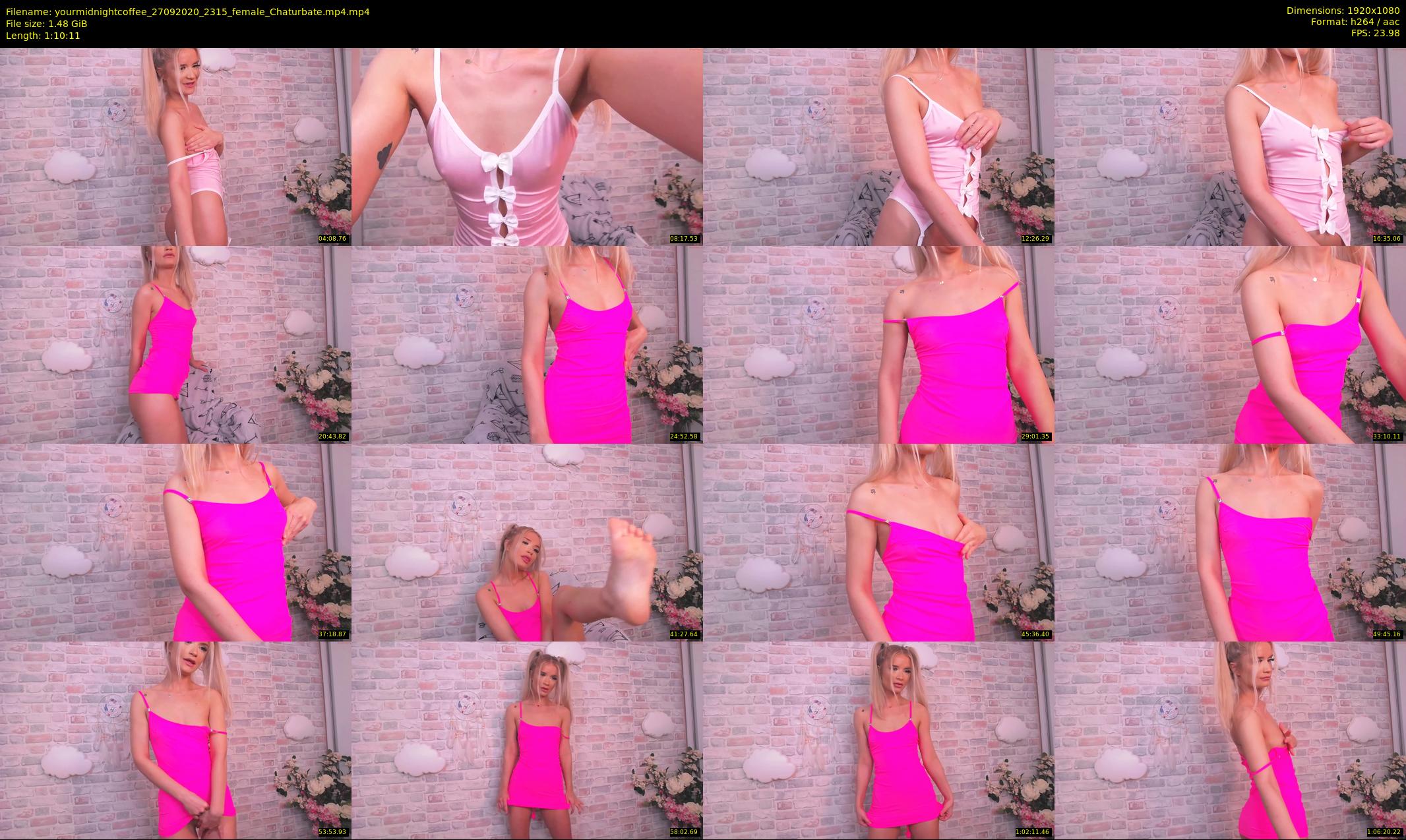 yourmidnightcoffee — 71 minute Chaturbate female cam show recording, 1080p, Sep 27, 2020