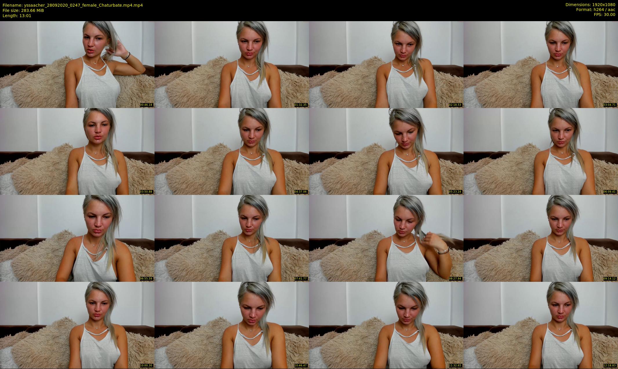 yssaacher — 14 minute Chaturbate female cam show recording, 1080p, Sep 28, 2020
