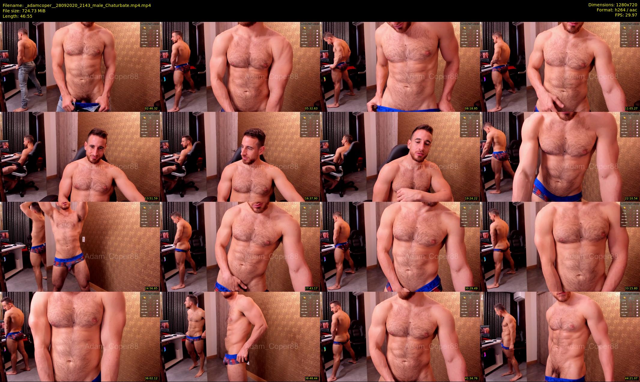 _adamcoper_ — 47 minute Chaturbate male cam show recording, 720p, Sep 28, 2020