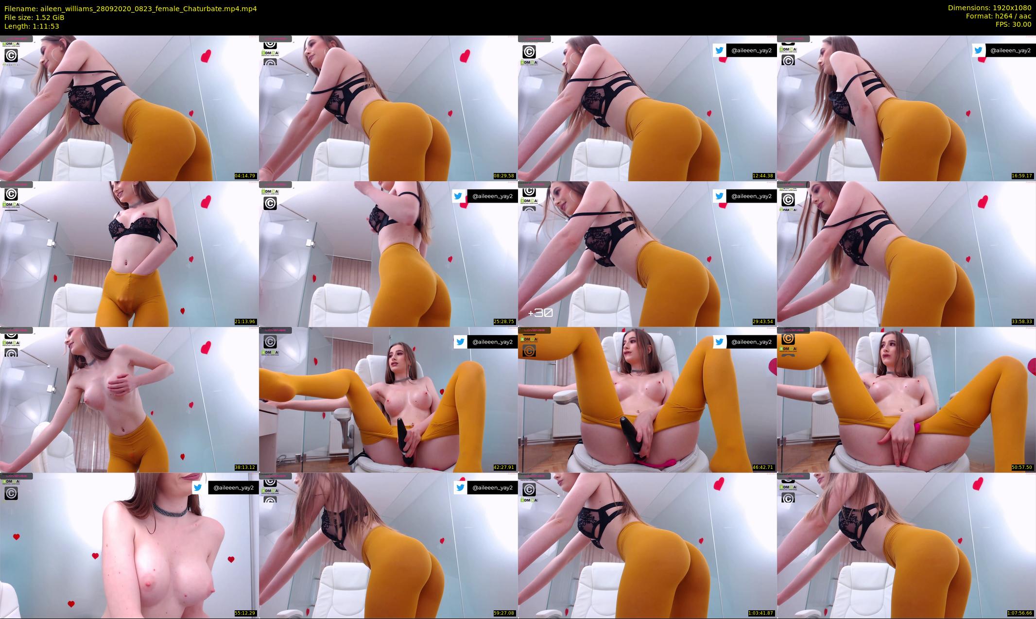 aileen_williams — 72 minute Chaturbate female cam show recording, 1080p, Sep 28, 2020