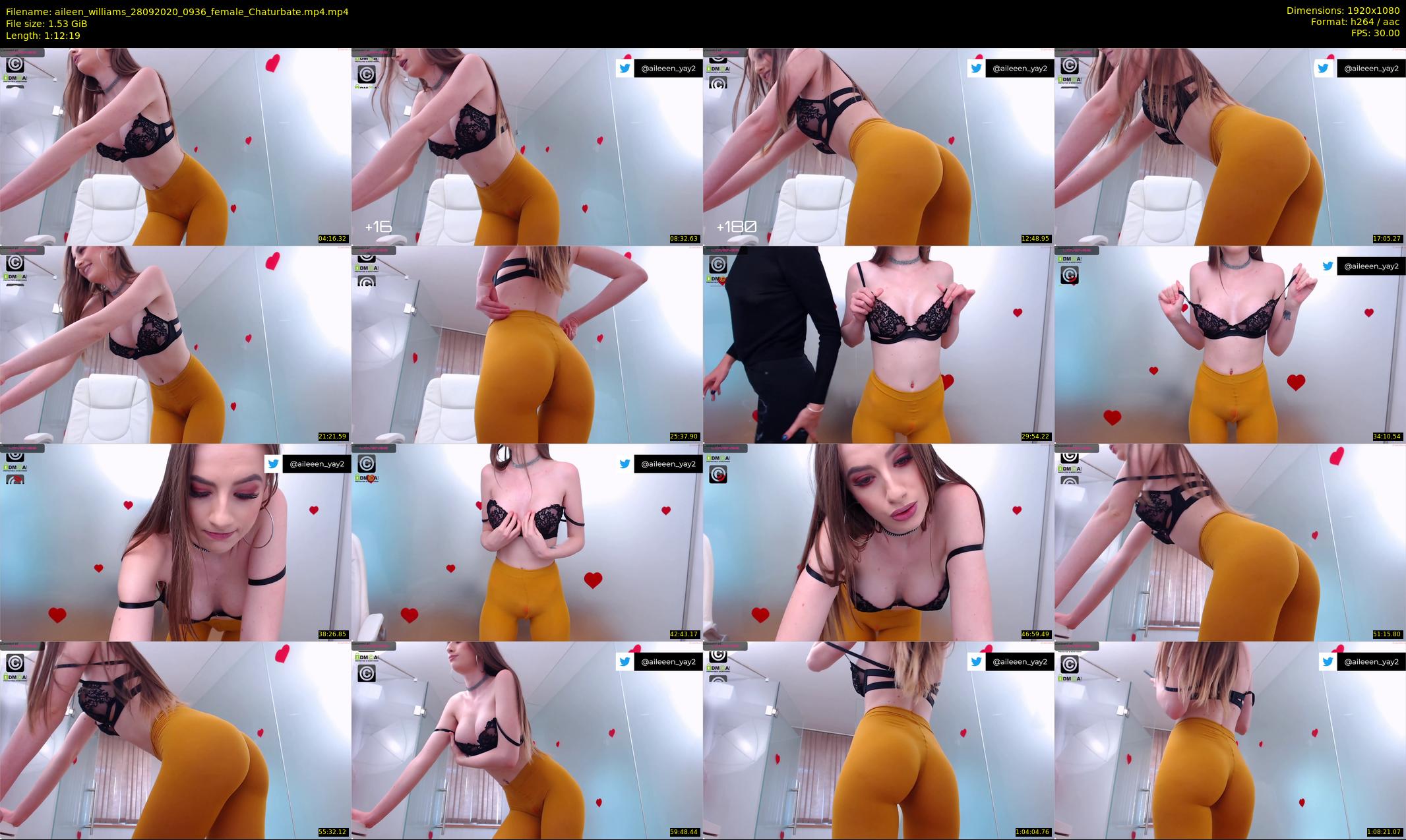 aileen_williams — 73 minute Chaturbate female cam show recording, 1080p, Sep 28, 2020