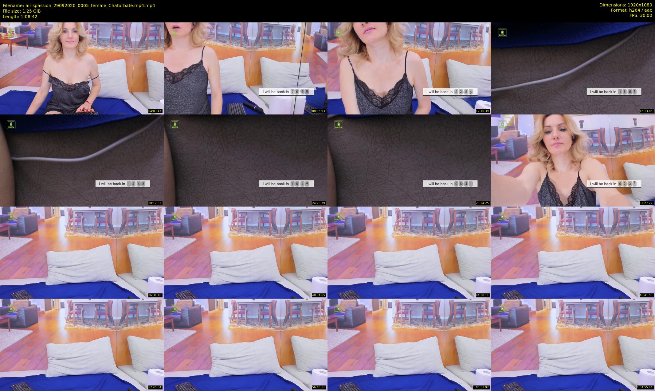 airispassion — 69 minute Chaturbate female cam show recording, 1080p, Sep 29, 2020