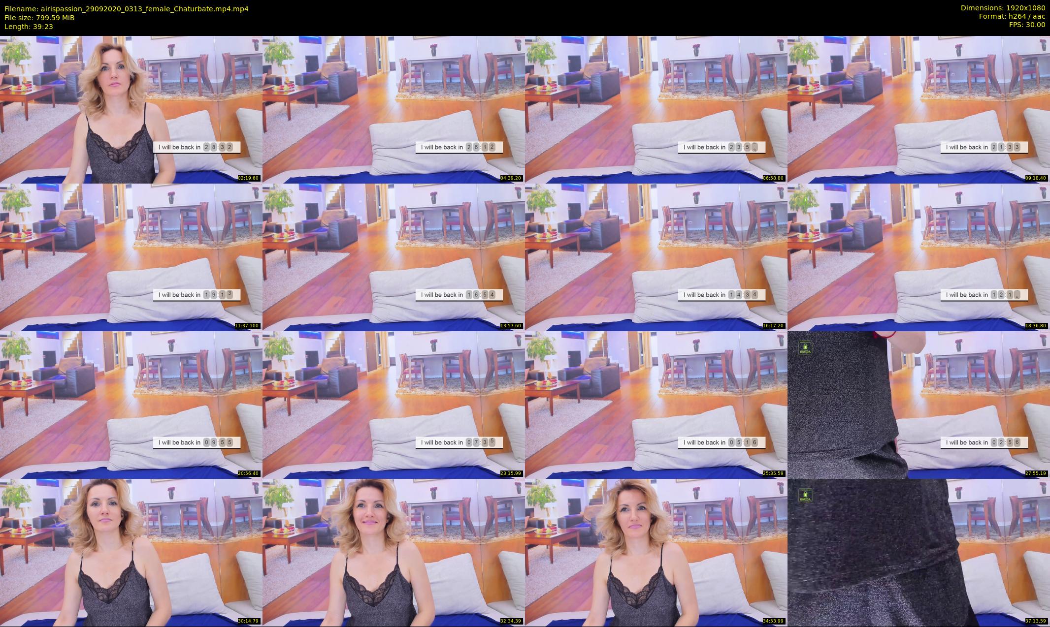 airispassion — 40 minute Chaturbate female cam show recording, 1080p, Sep 29, 2020
