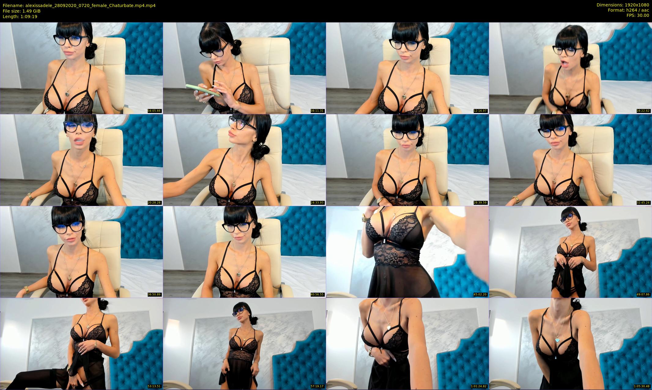 alexissadele — 70 minute Chaturbate female cam show recording, 1080p, Sep 28, 2020