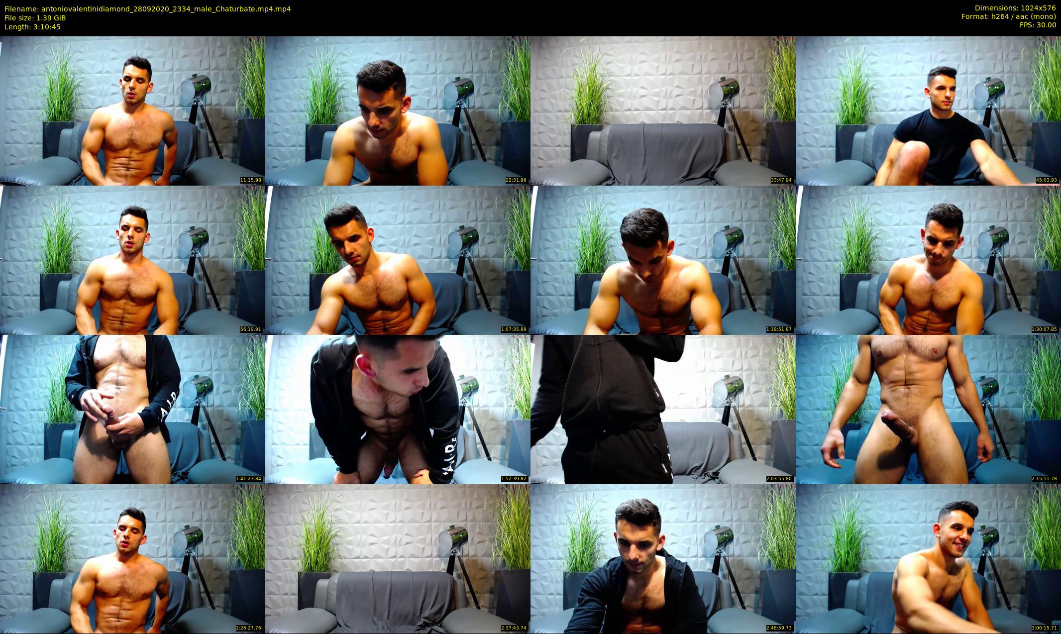 antoniovalentinidiamond — 191 minute Chaturbate male cam show recording, 480p, Sep 28, 2020