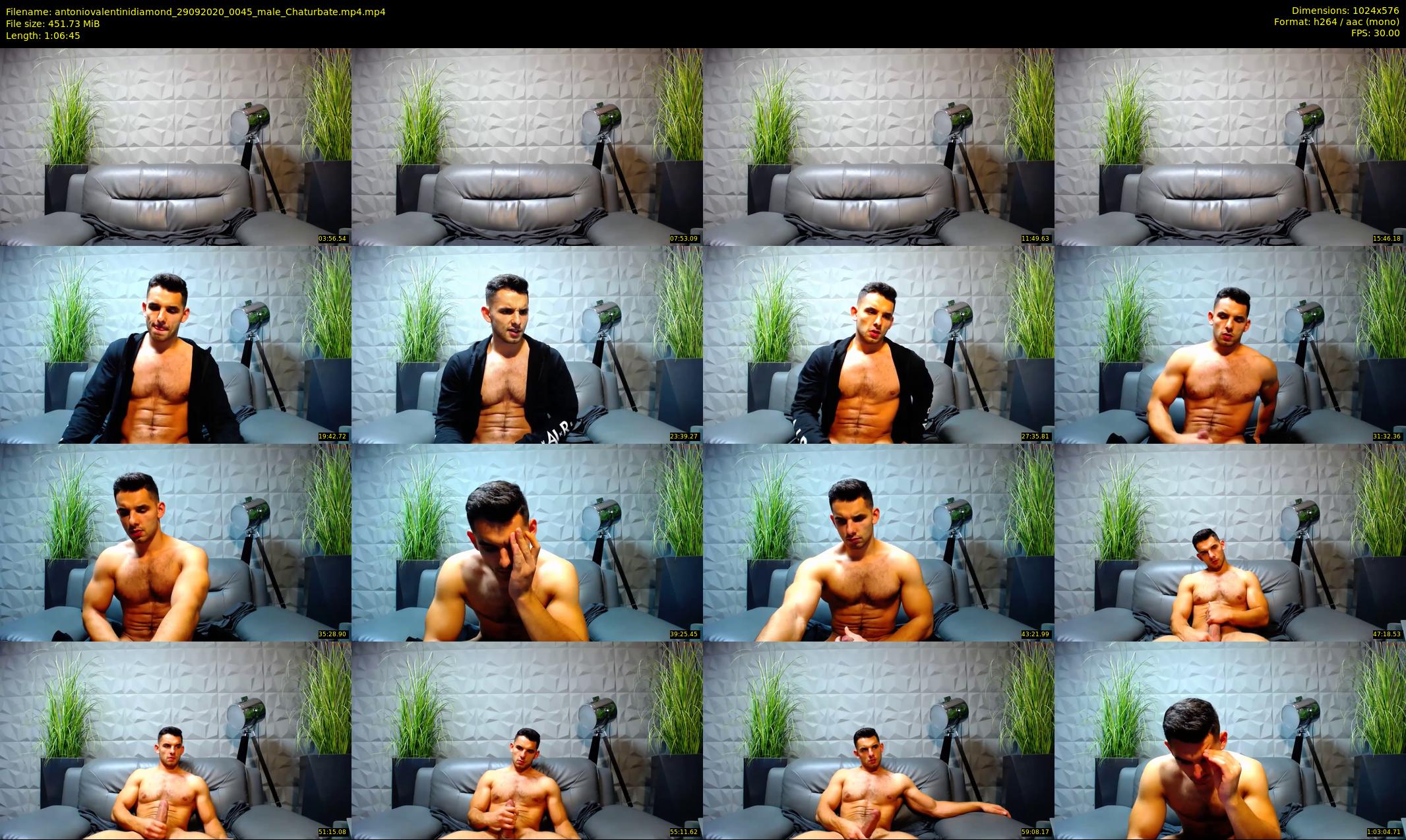 antoniovalentinidiamond — 67 minute Chaturbate male cam show recording, 480p, Sep 29, 2020