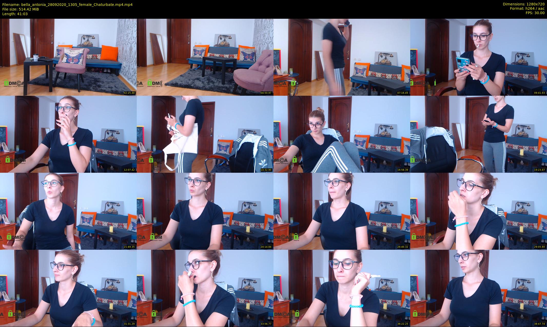 bella_antonia — 42 minute Chaturbate female cam show recording, 720p, Sep 28, 2020