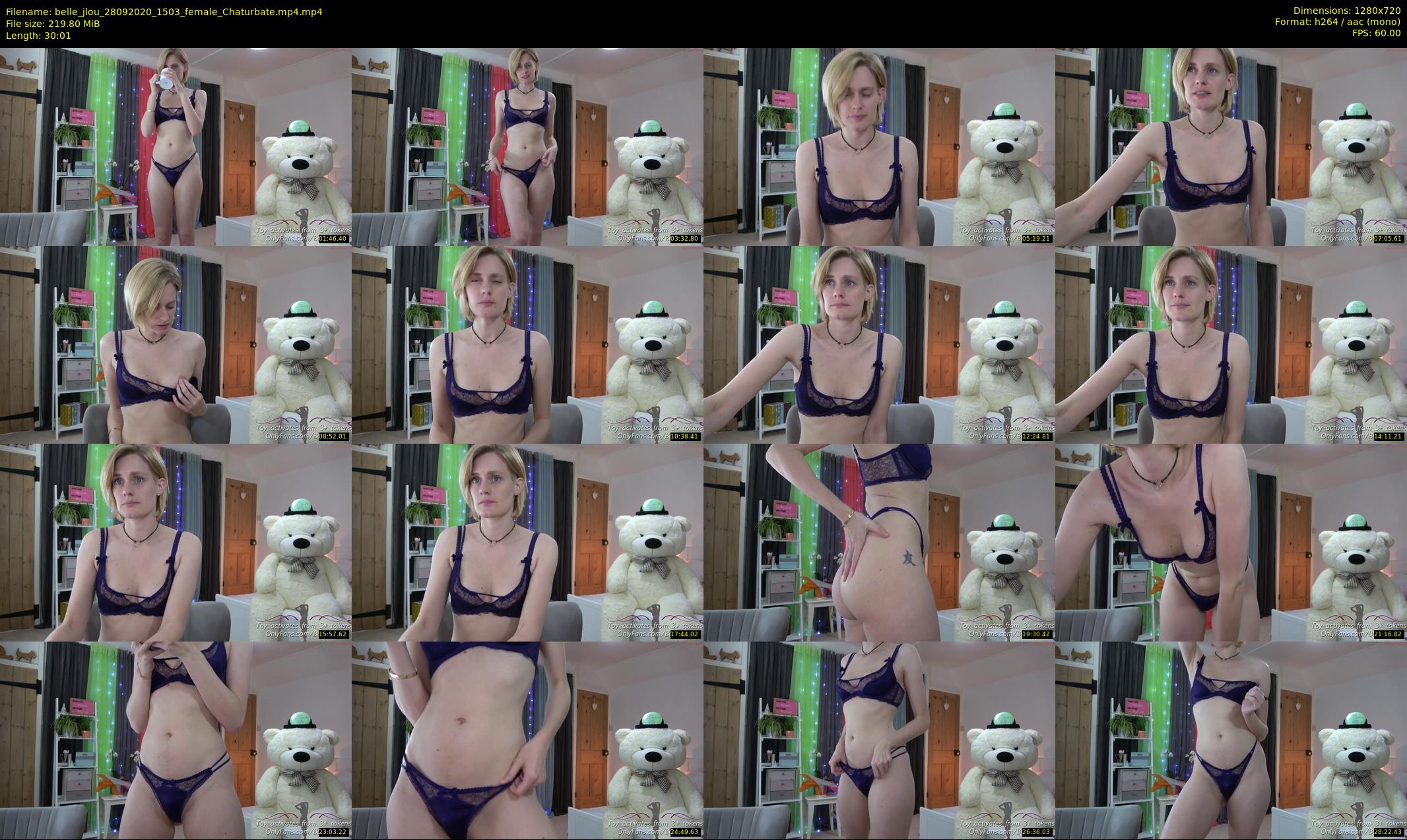 belle_jlou — 31 minute Chaturbate female cam show recording, 720p, Sep 28, 2020