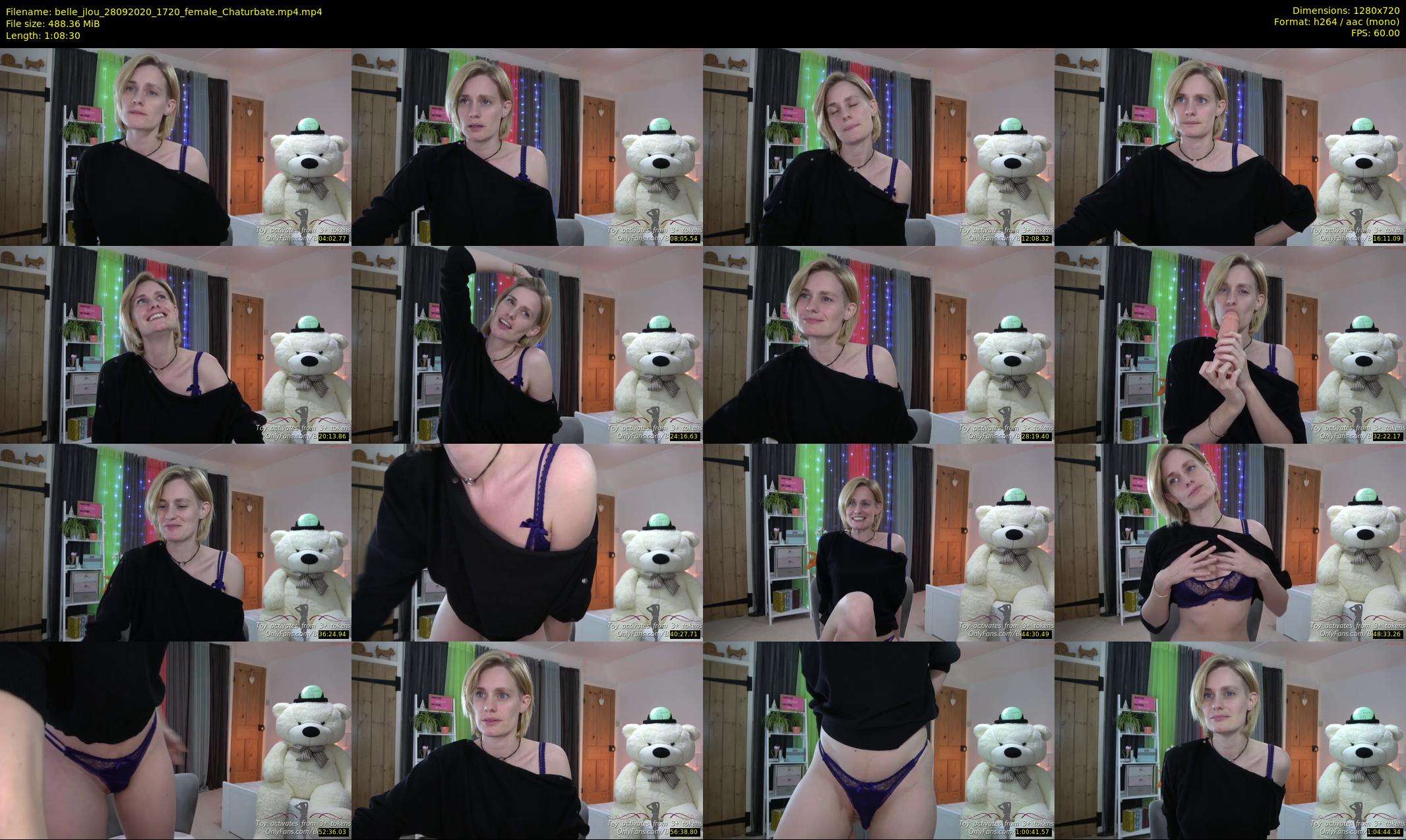 belle_jlou — 69 minute Chaturbate female cam show recording, 720p, Sep 28, 2020