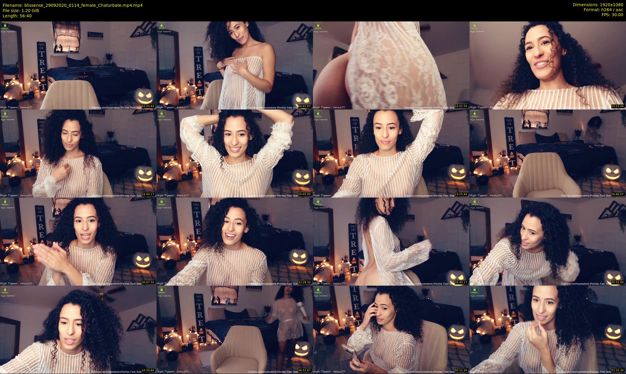 blissense — 57 minute Chaturbate female cam show recording, 1080p, Sep 29, 2020