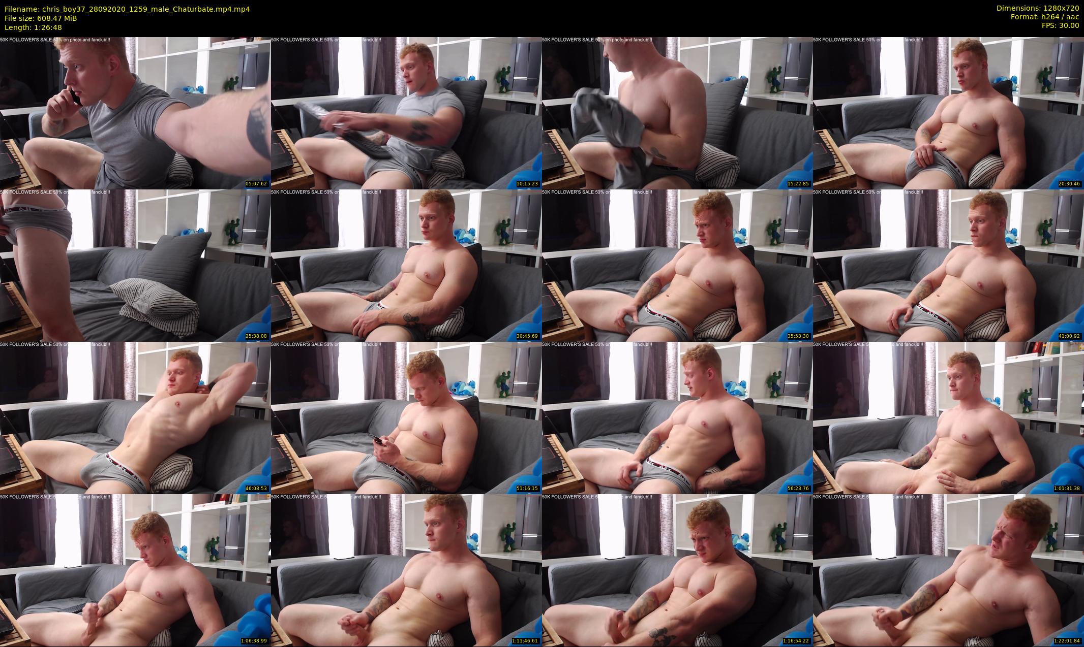 chris_boy37 — 87 minute Chaturbate male cam show recording, 720p, Sep 28, 2020