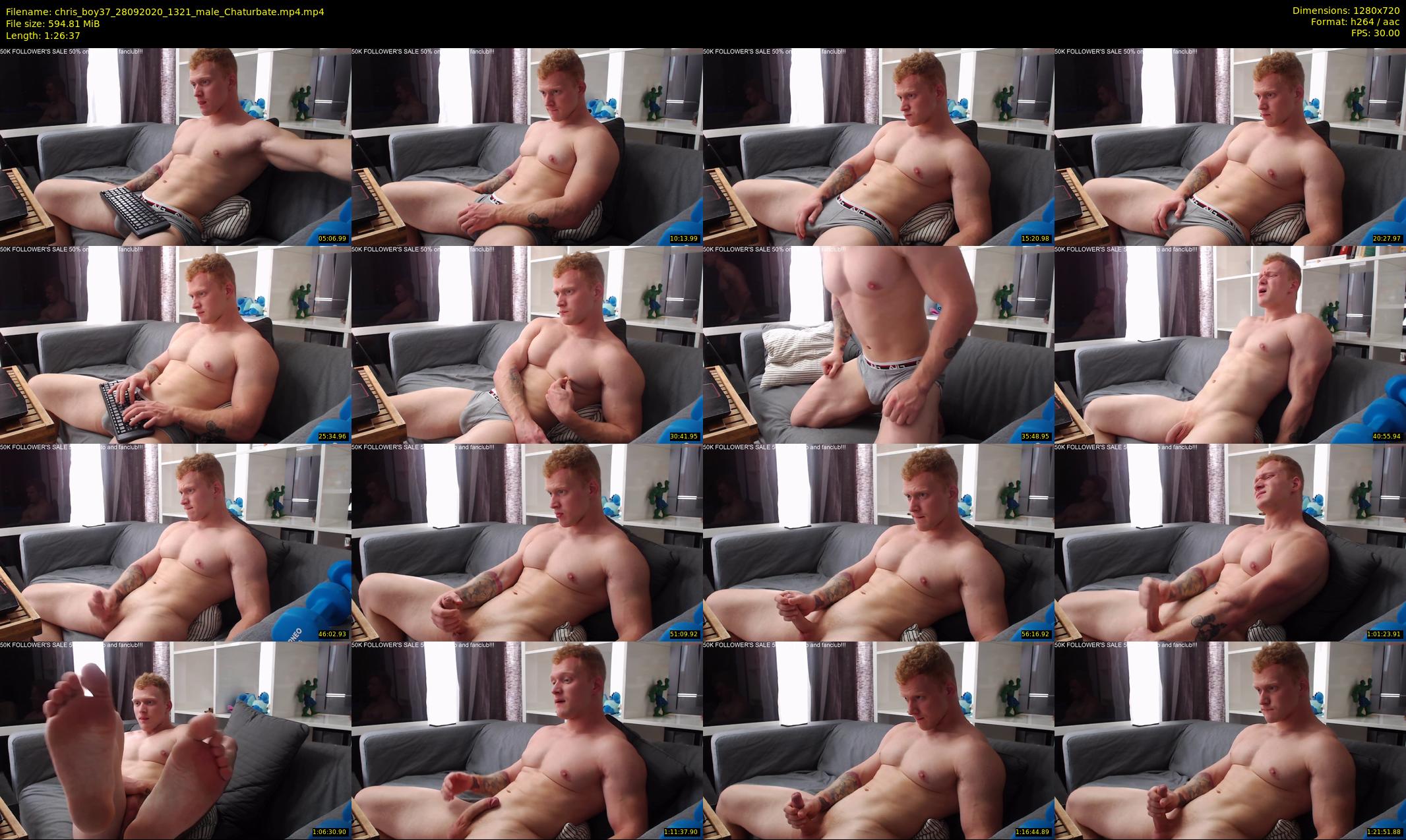 chris_boy37 — 87 minute Chaturbate male cam show recording, 720p, Sep 28, 2020