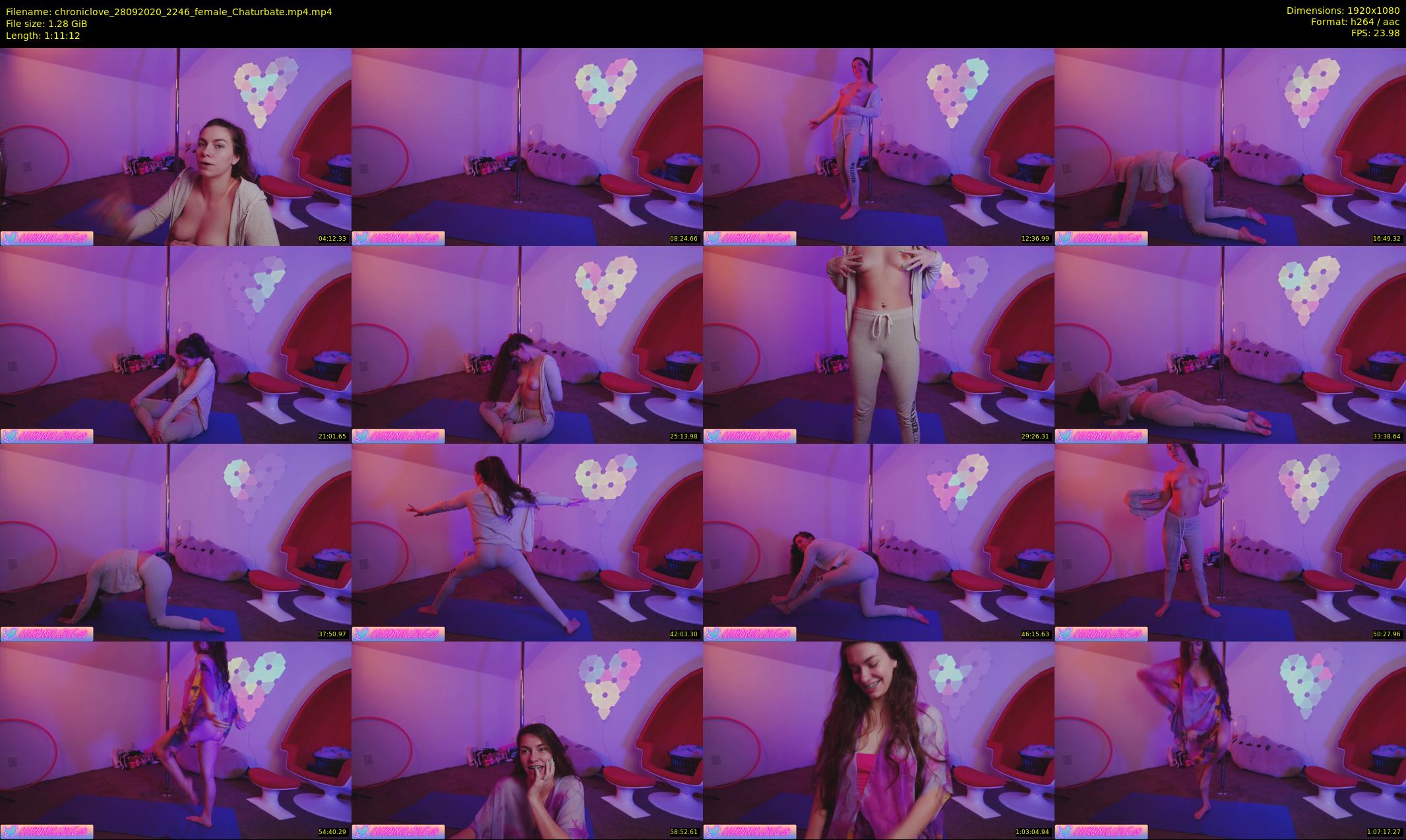 chroniclove — 72 minute Chaturbate female cam show recording, 1080p, Sep 28, 2020