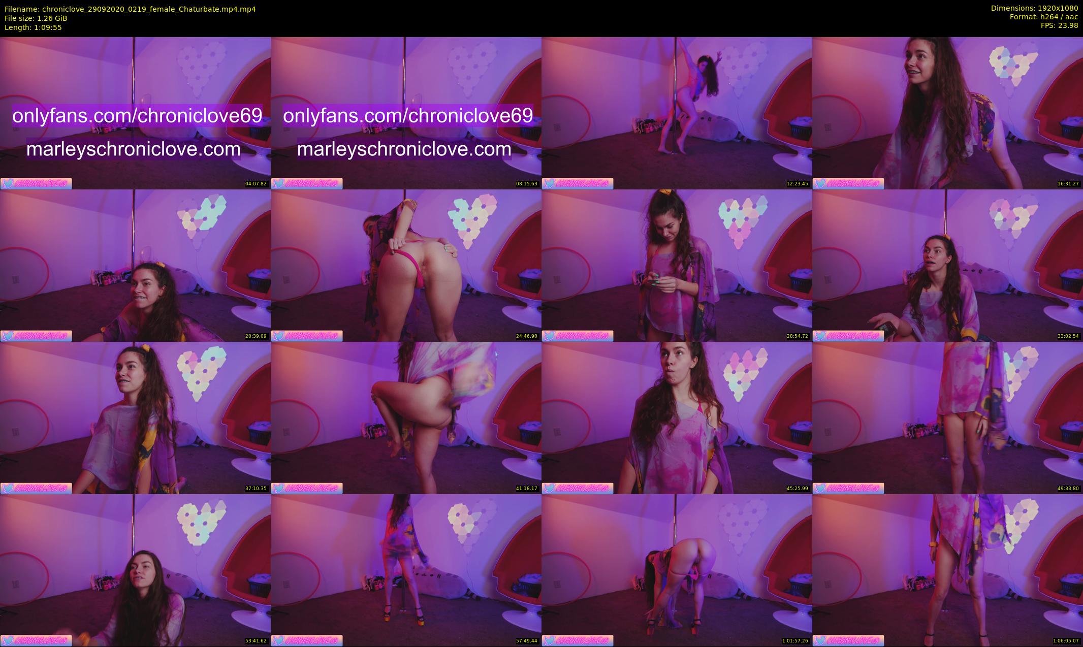 chroniclove — 70 minute Chaturbate female cam show recording, 1080p, Sep 29, 2020