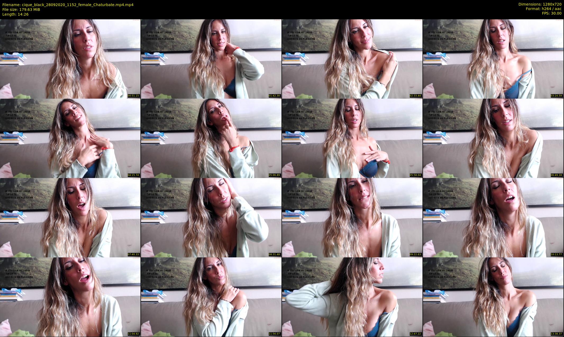 cique_black — 15 minute Chaturbate female cam show recording, 720p, Sep 28, 2020