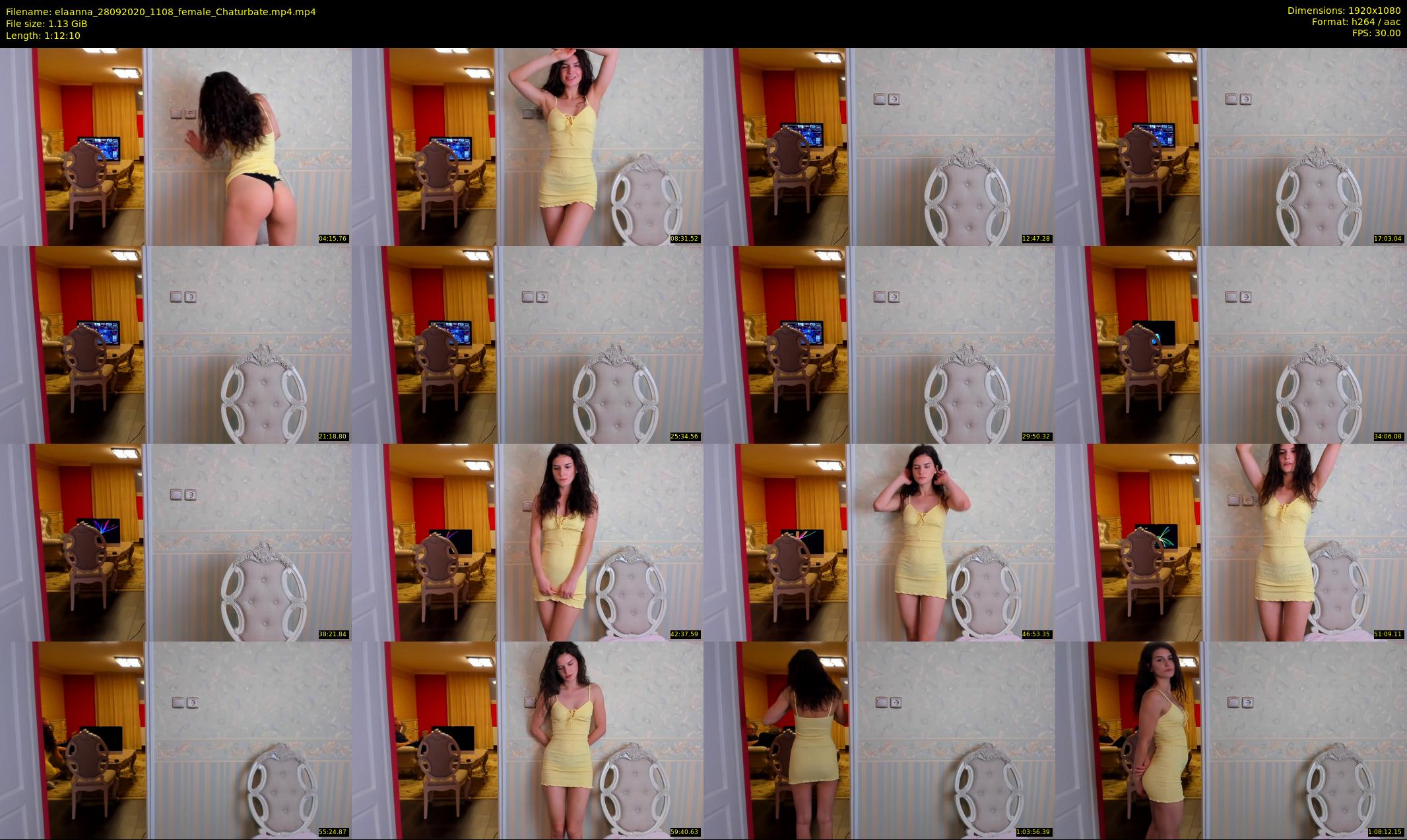 elaanna — 73 minute Chaturbate female cam show recording, 1080p, Sep 28, 2020
