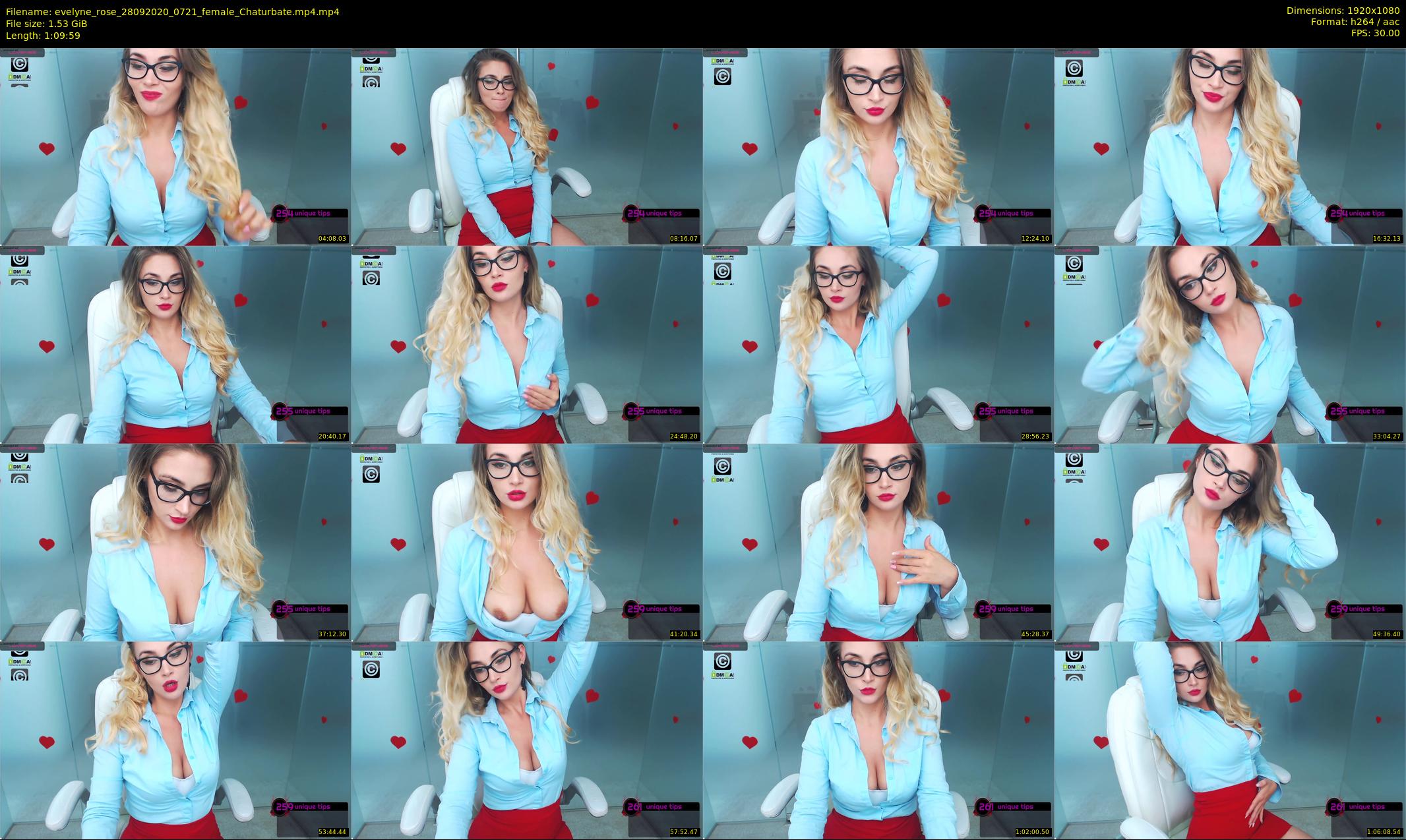 evelyne_rose — 70 minute Chaturbate female cam show recording, 1080p, Sep 28, 2020