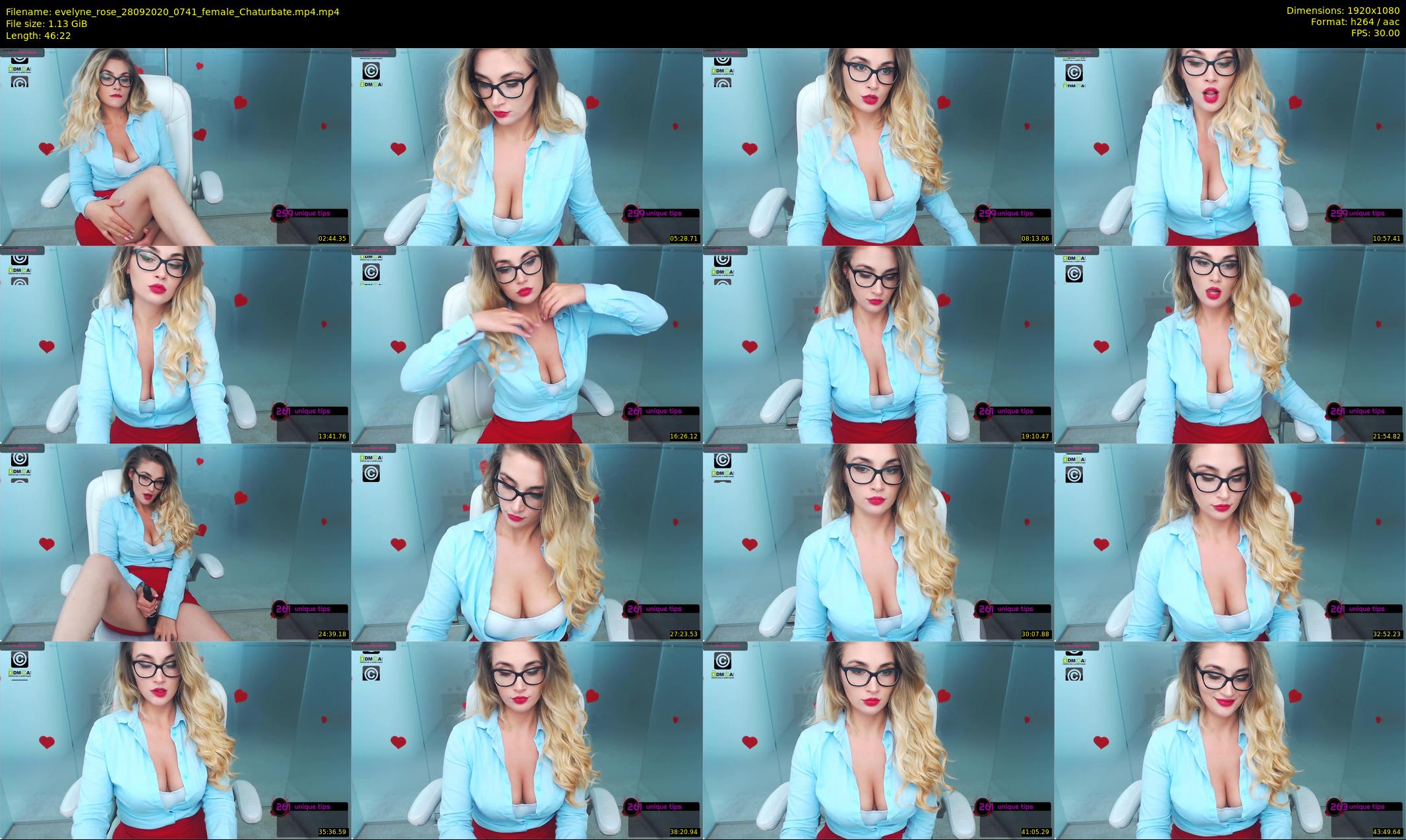 evelyne_rose — 47 minute Chaturbate female cam show recording, 1080p, Sep 28, 2020