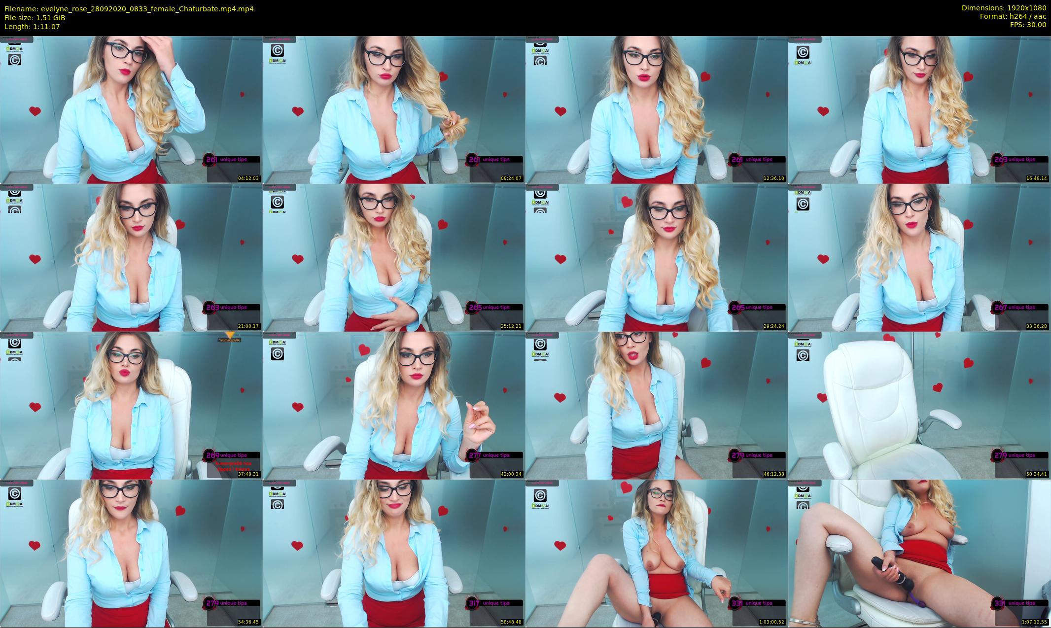 evelyne_rose — 72 minute Chaturbate female cam show recording, 1080p, Sep 28, 2020