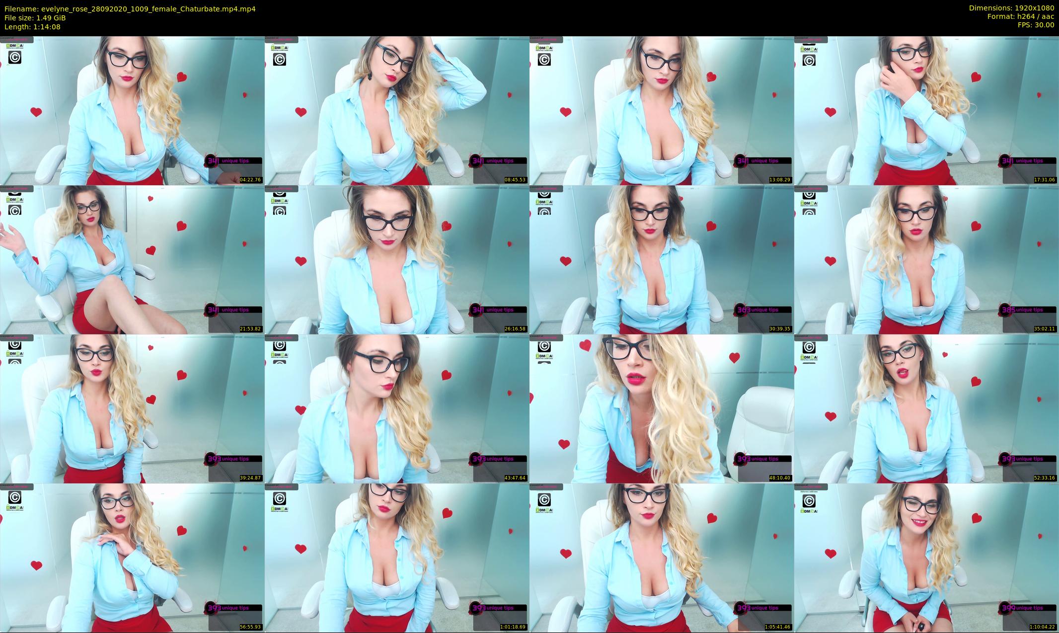 evelyne_rose — 75 minute Chaturbate female cam show recording, 1080p, Sep 28, 2020