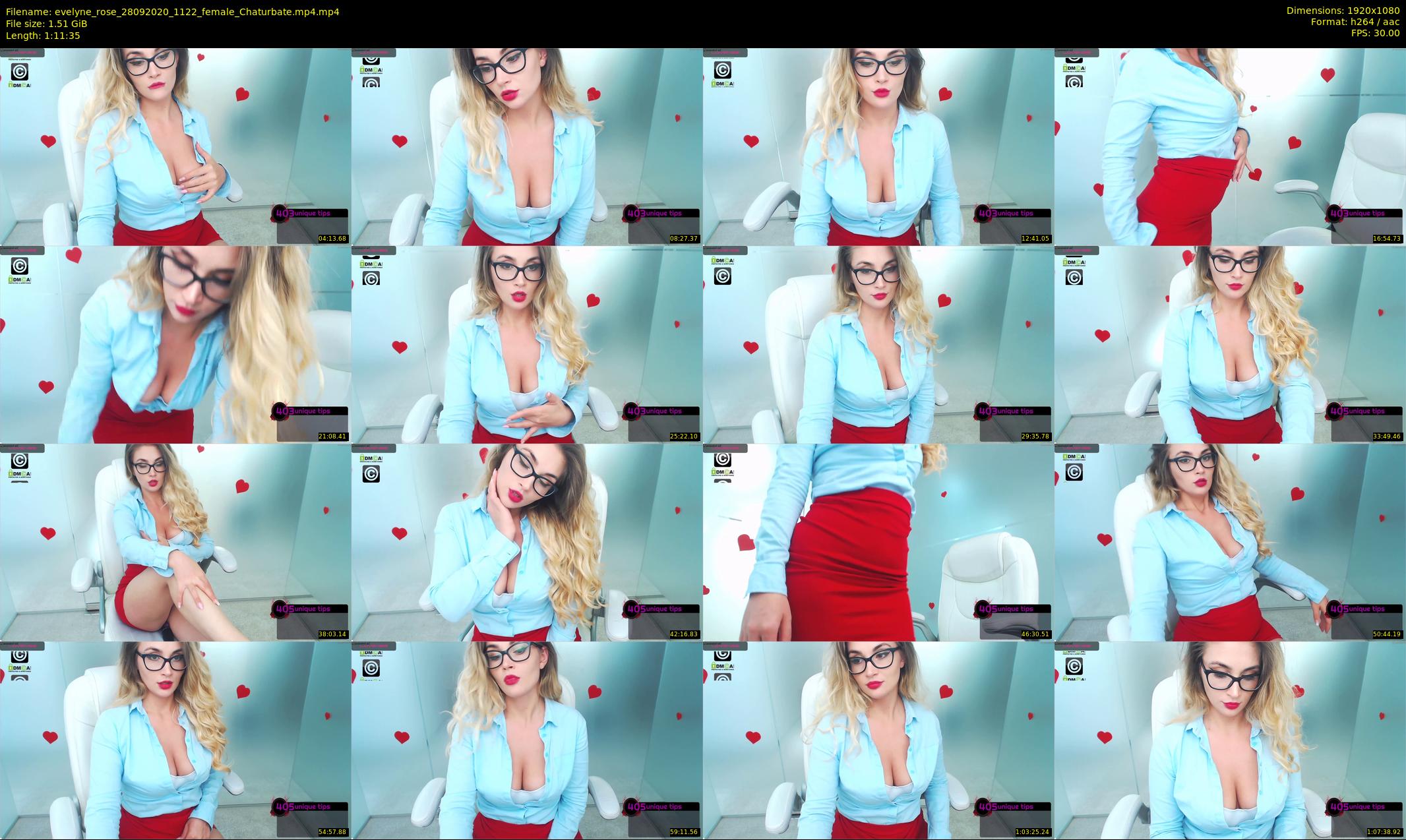 evelyne_rose — 72 minute Chaturbate female cam show recording, 1080p, Sep 28, 2020
